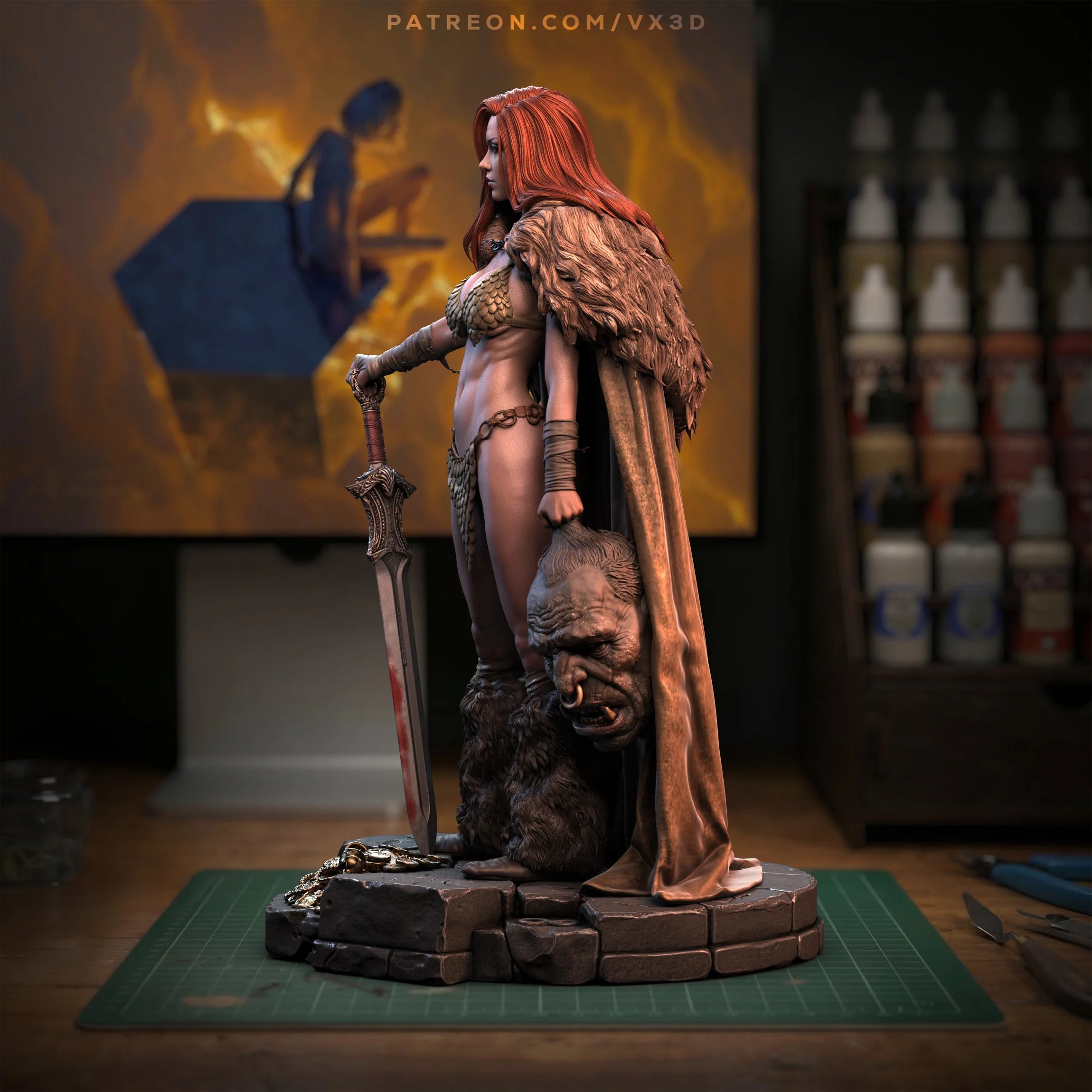 Hyrkanian Fury Statue