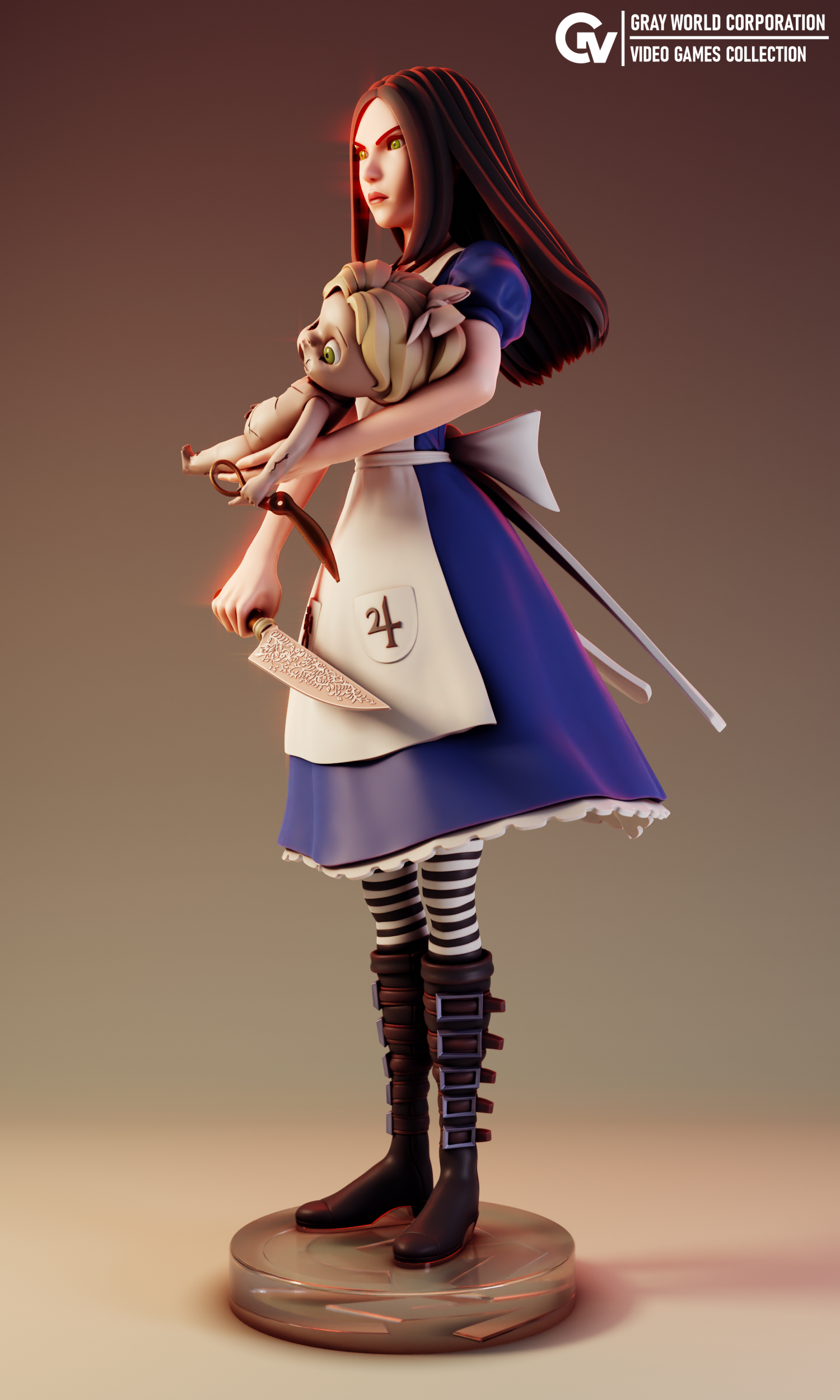 Wonderland Asylum Statue