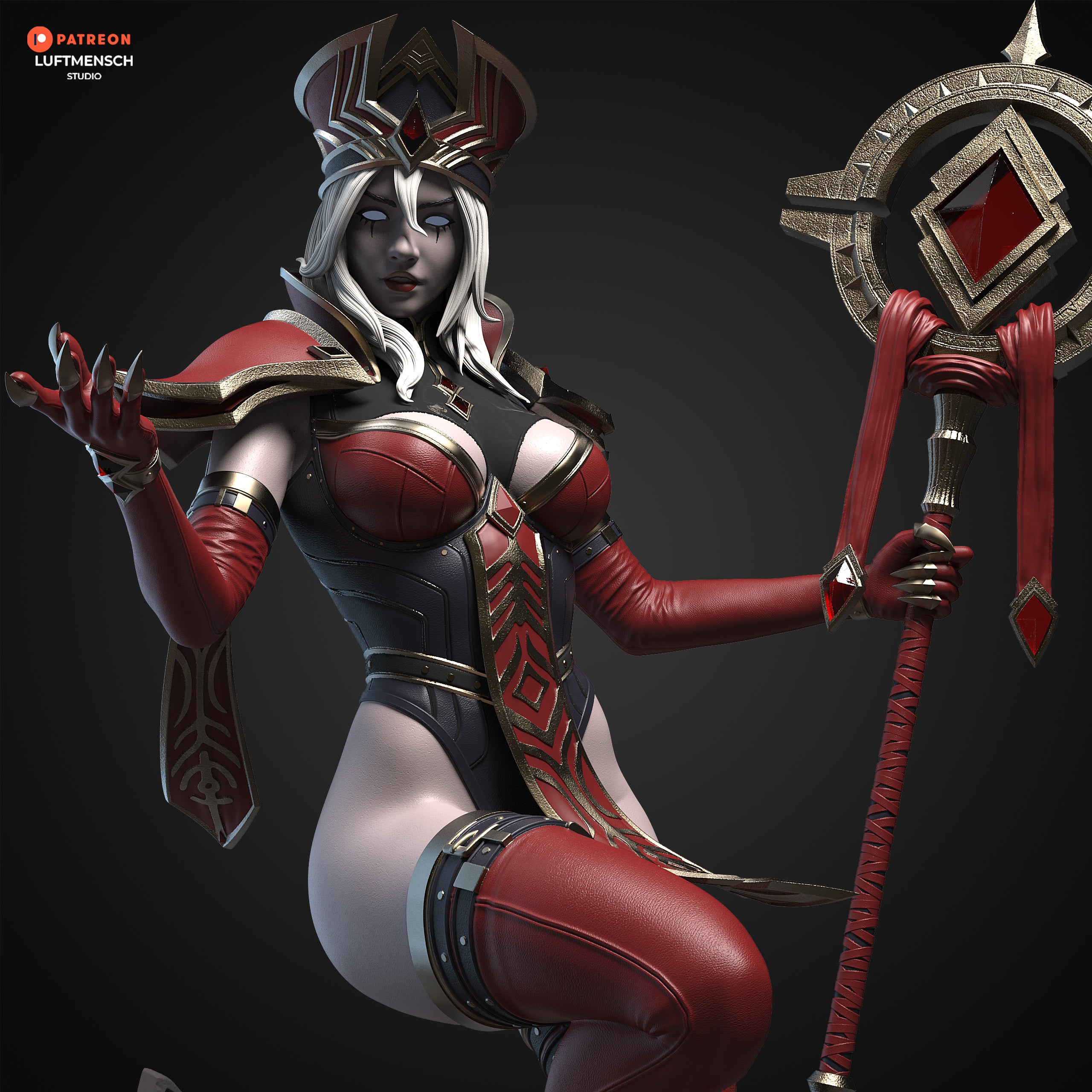 The Scarlet Inquisitor Statue