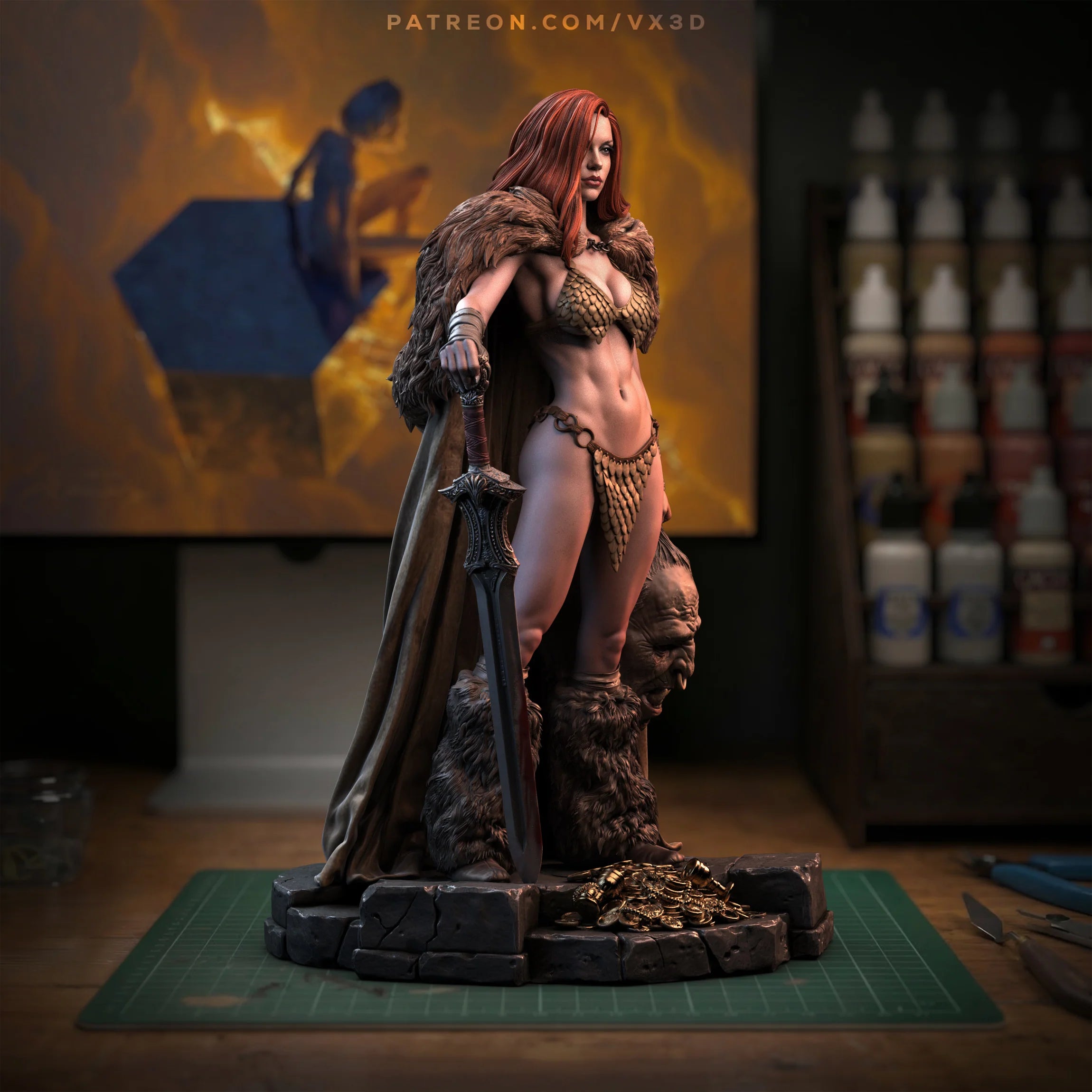 Hyrkanian Fury Statue