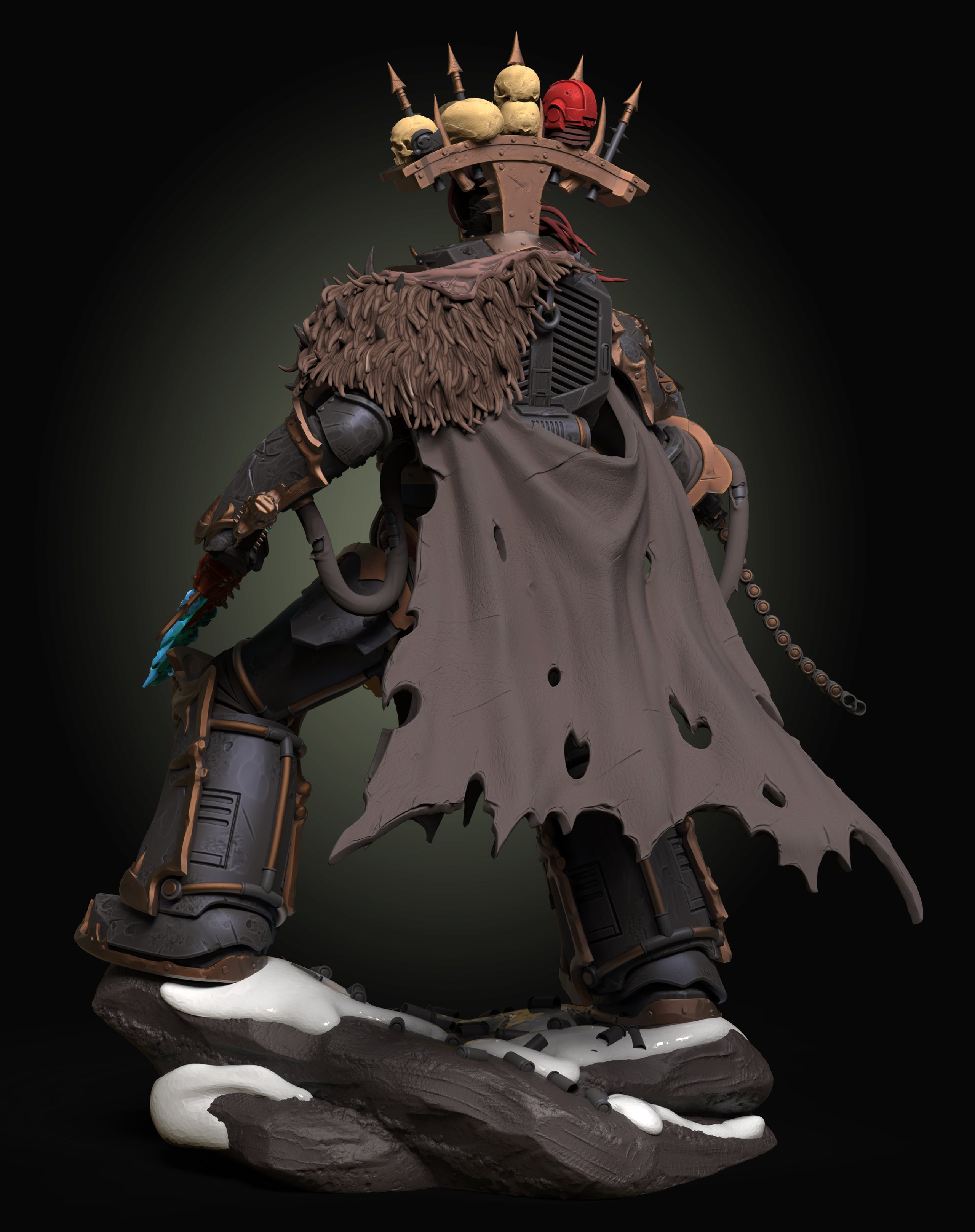 Chaos Warmaster Statue