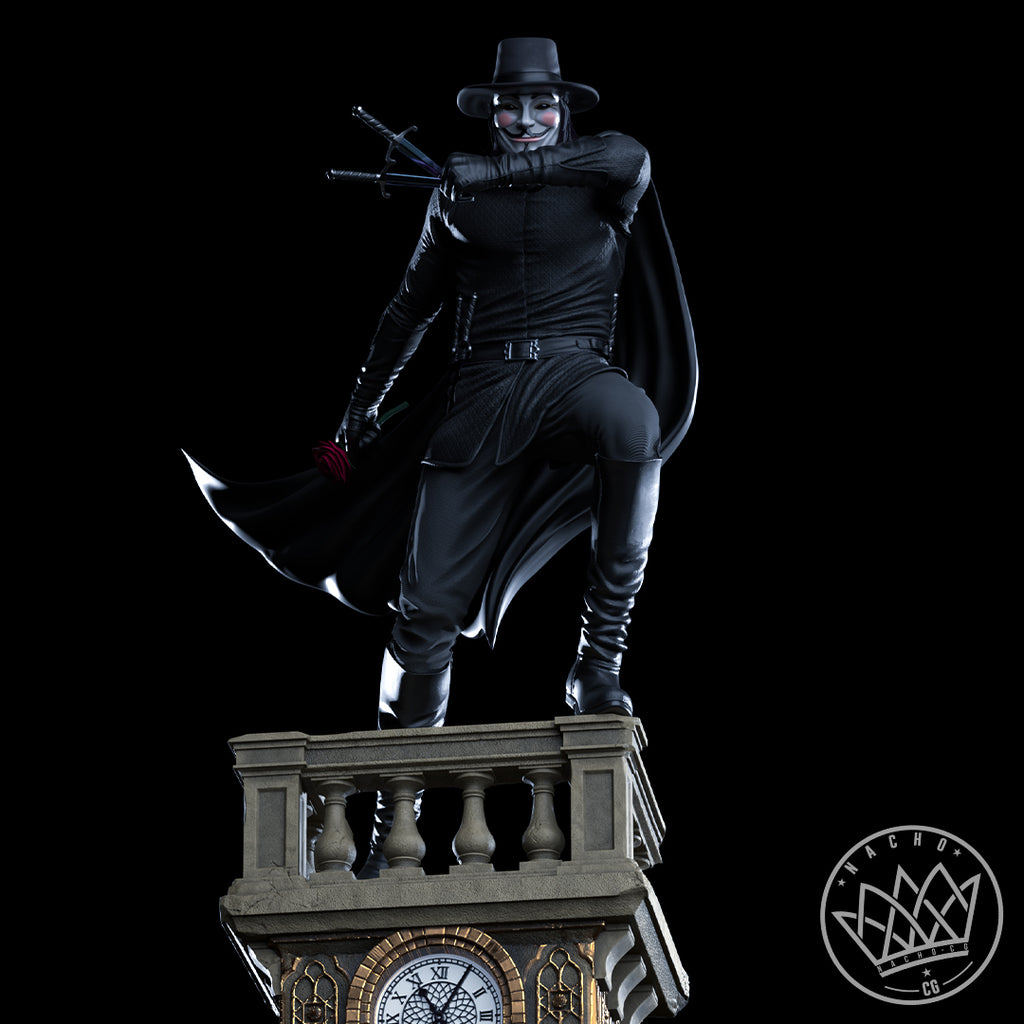 Voice of Vendetta Statue
