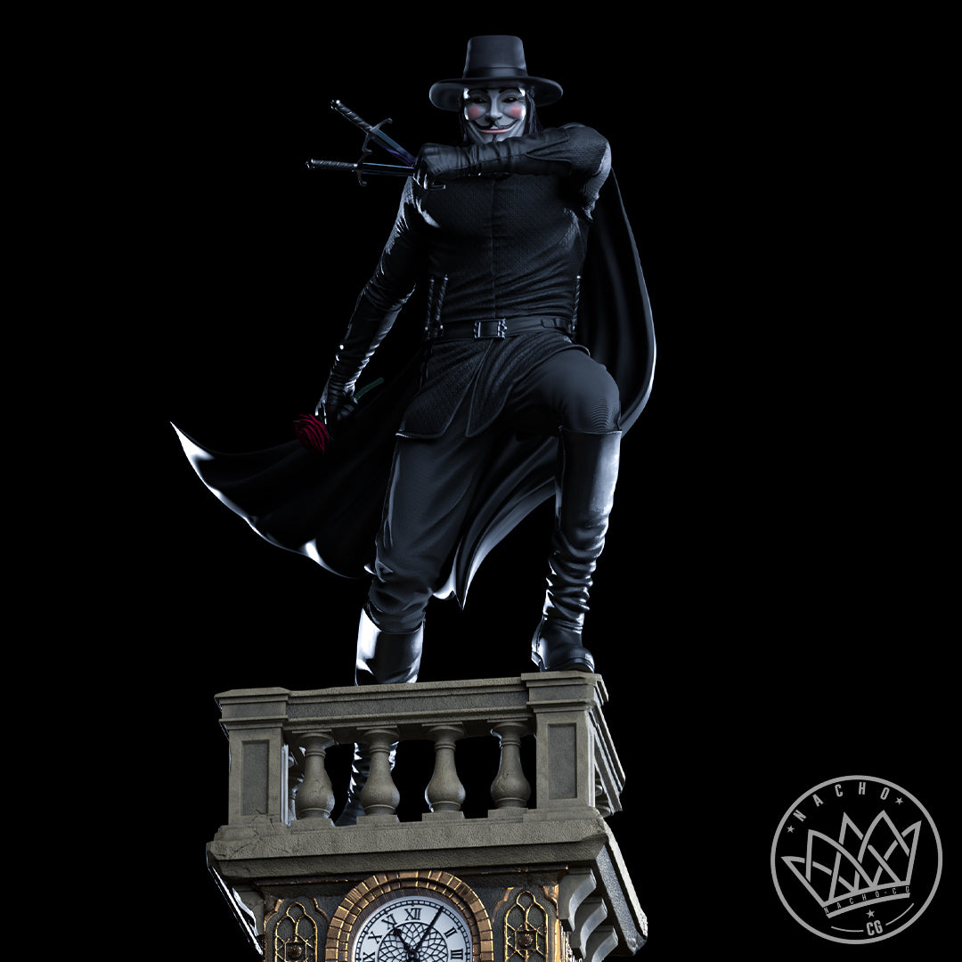 Voice of Vendetta Statue