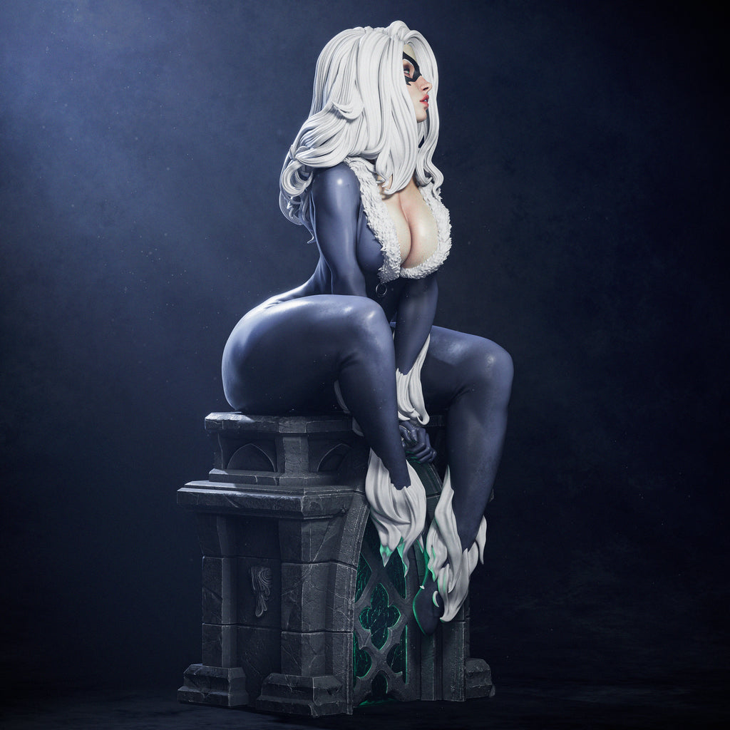 Moonlight Cat Statue