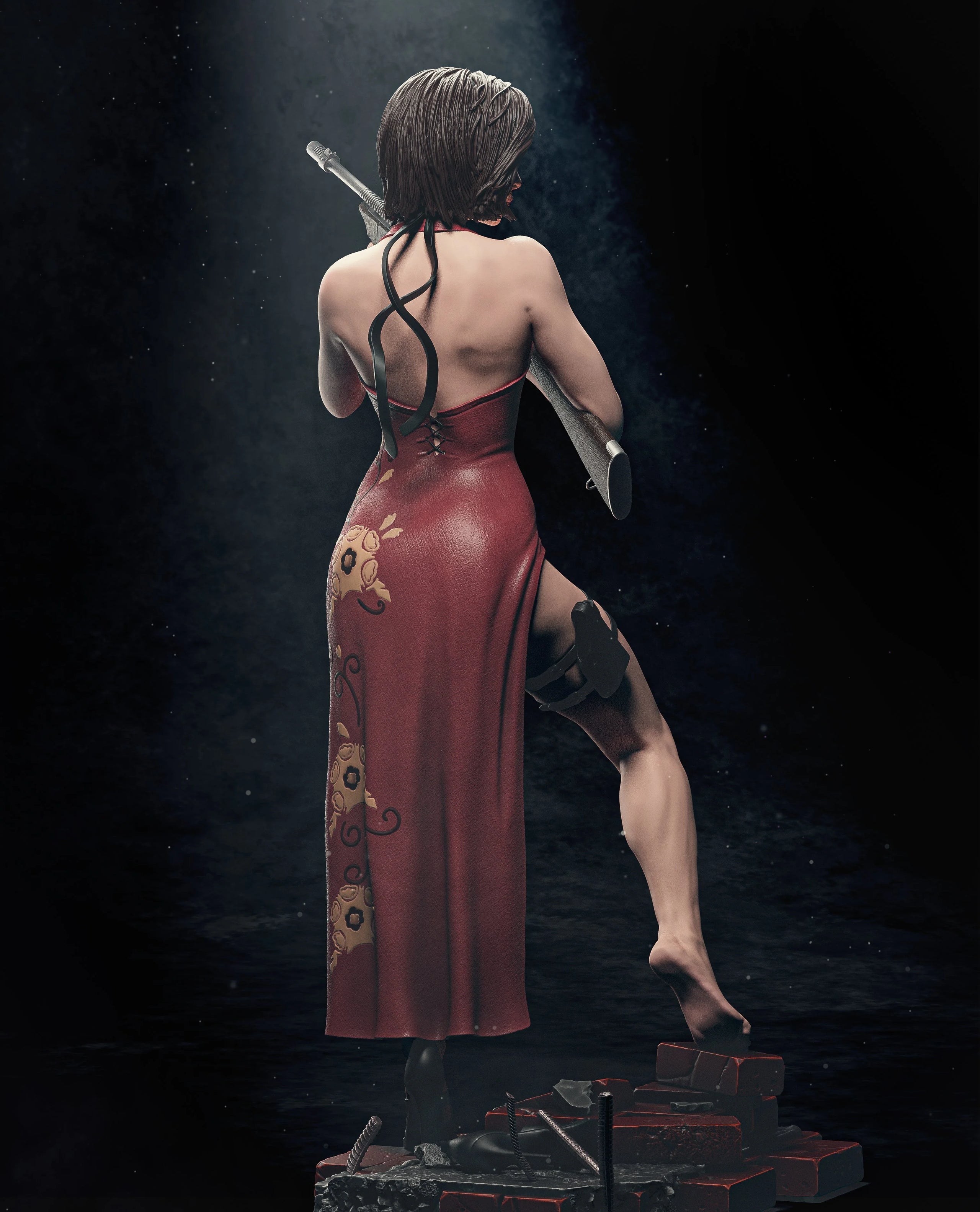 The Scarlet Spy Statue