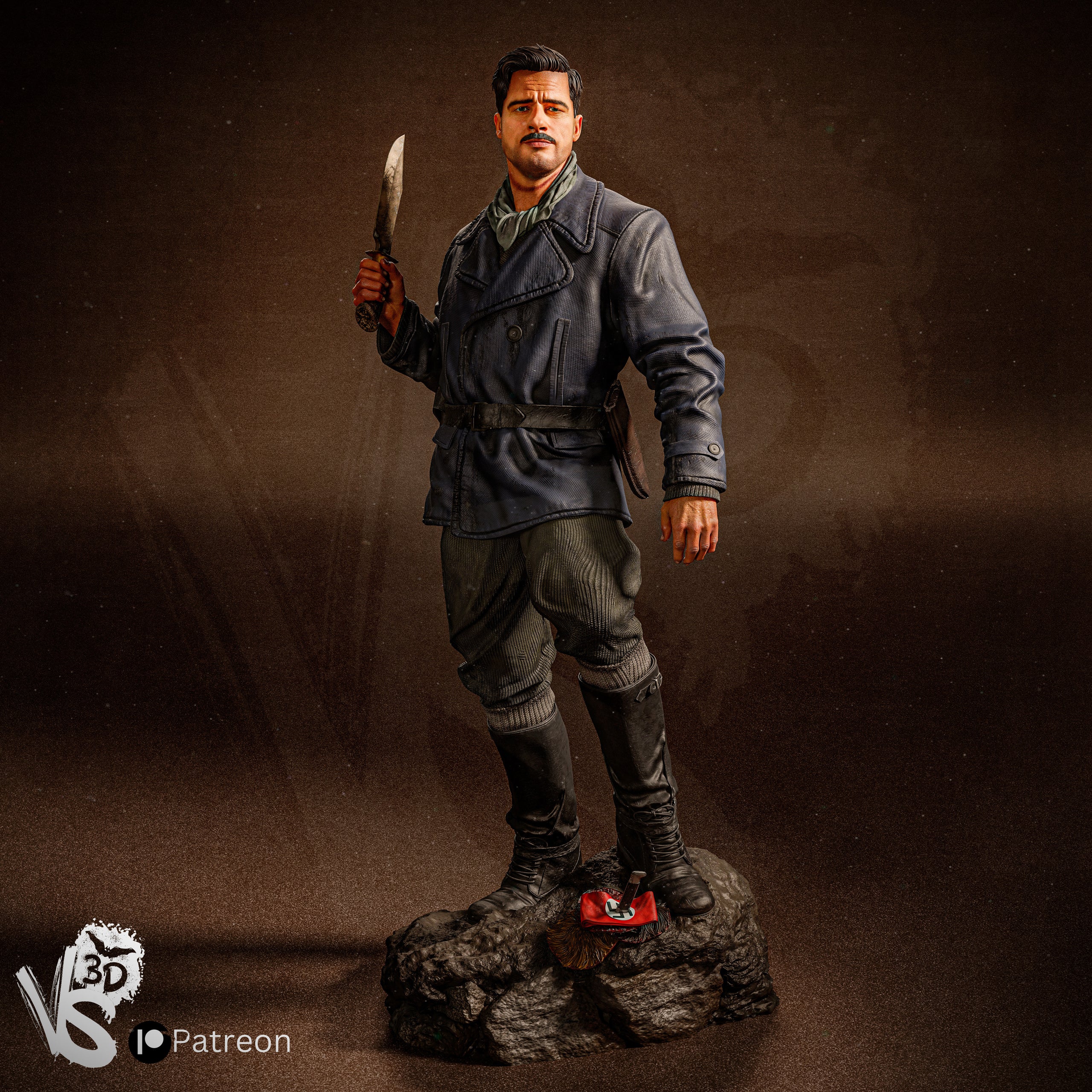 Aldo Raine Statue
