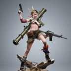 Rebel Punk Tank Statue