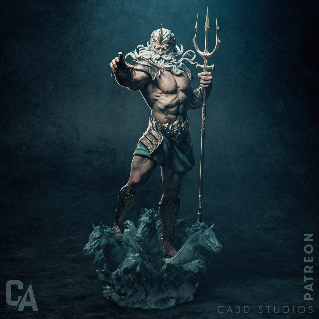 Poseidon Sea God Statue
