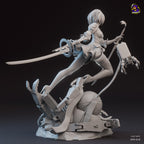 Gothic Android Warrior Statue