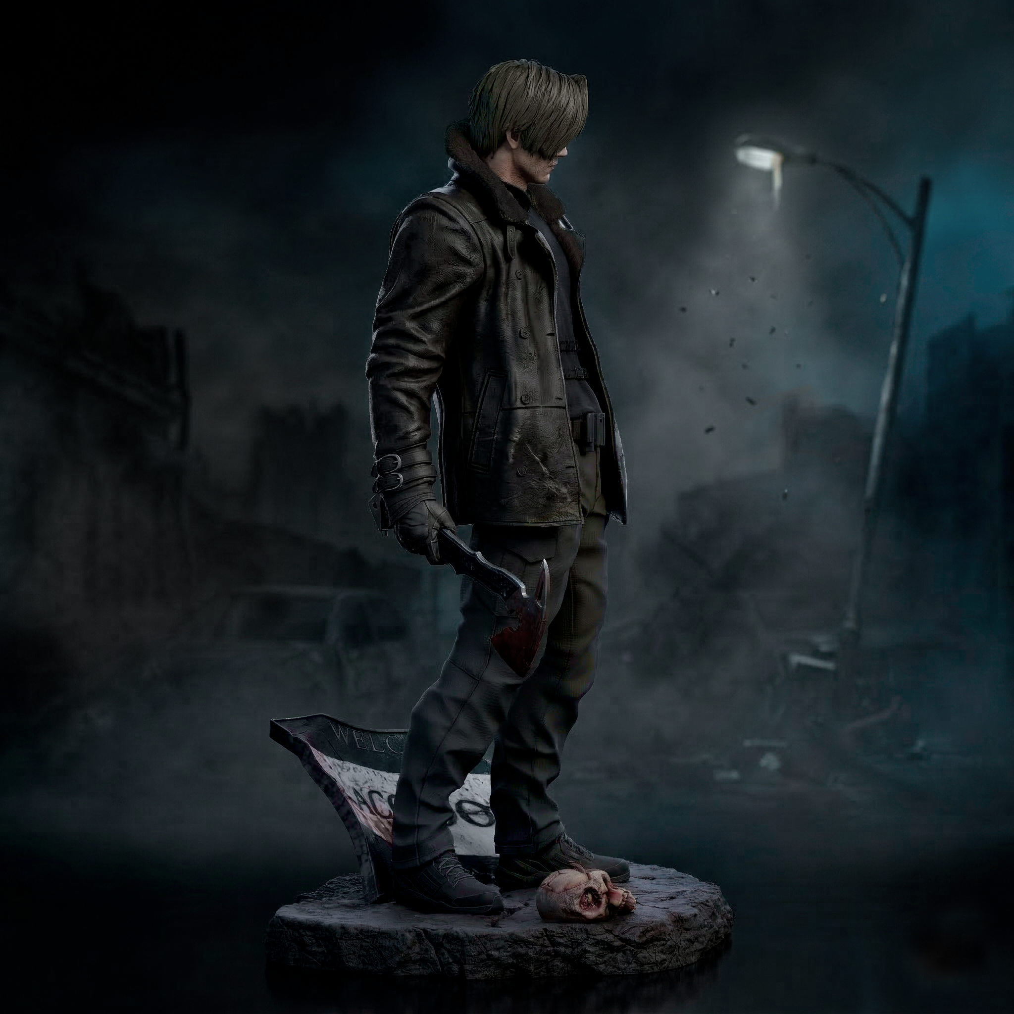 Survival Horror Agent Statue