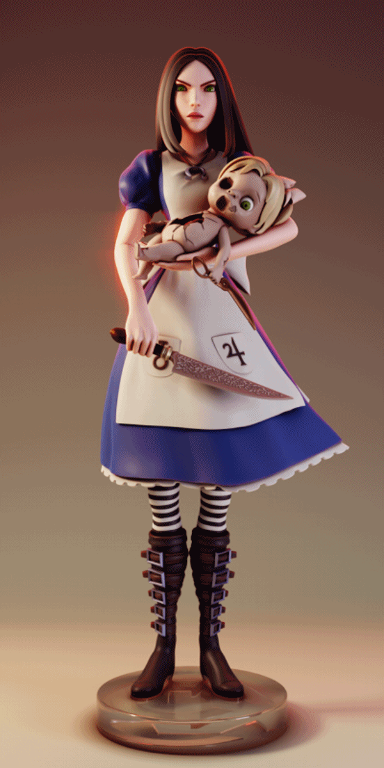 Wonderland Asylum Statue