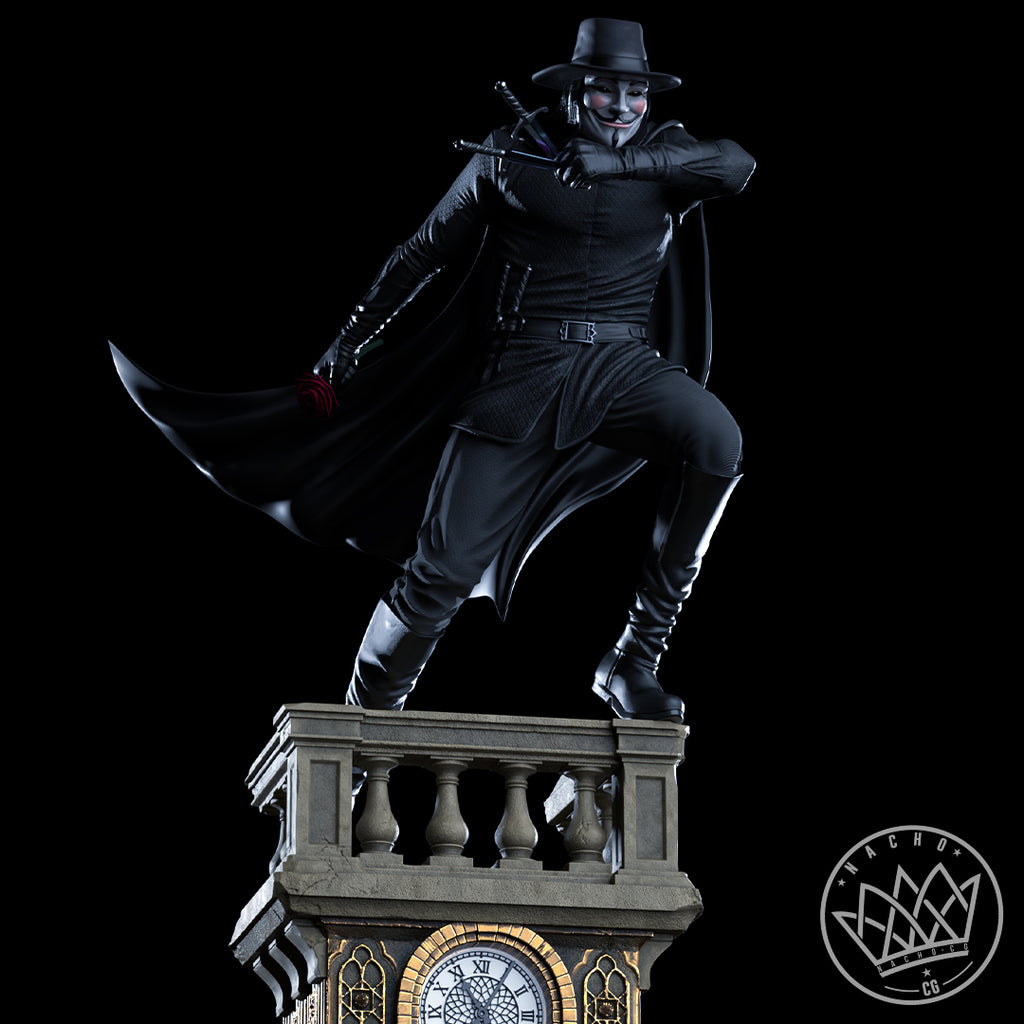 Voice of Vendetta Statue