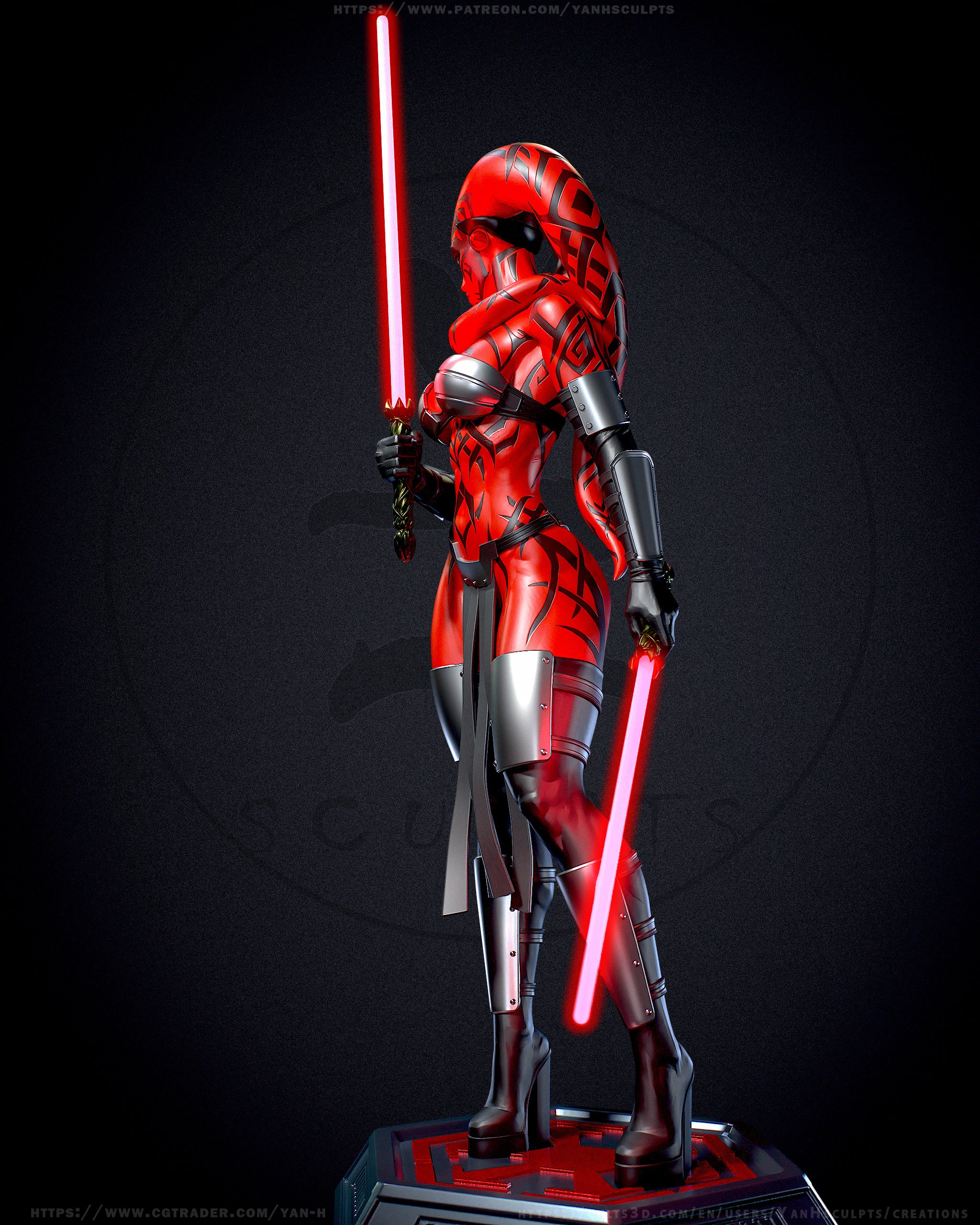 The Crimson Sith Statue