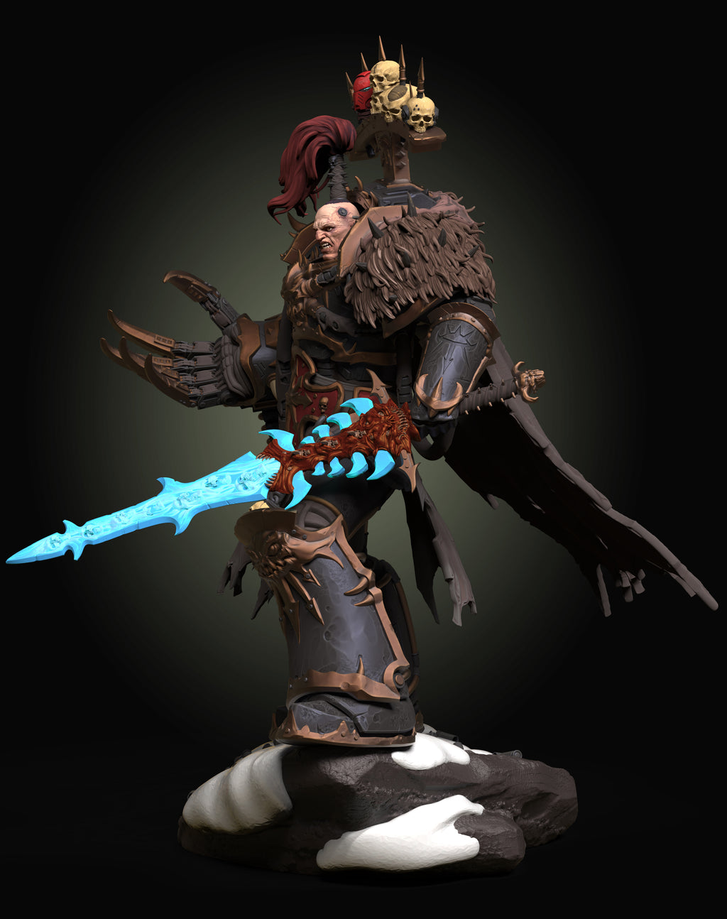 Chaos Warmaster Statue