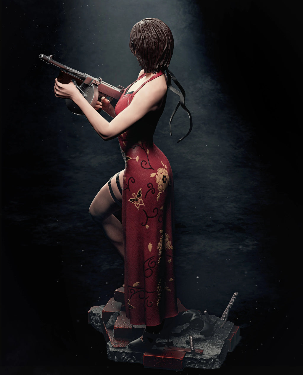The Scarlet Spy Statue