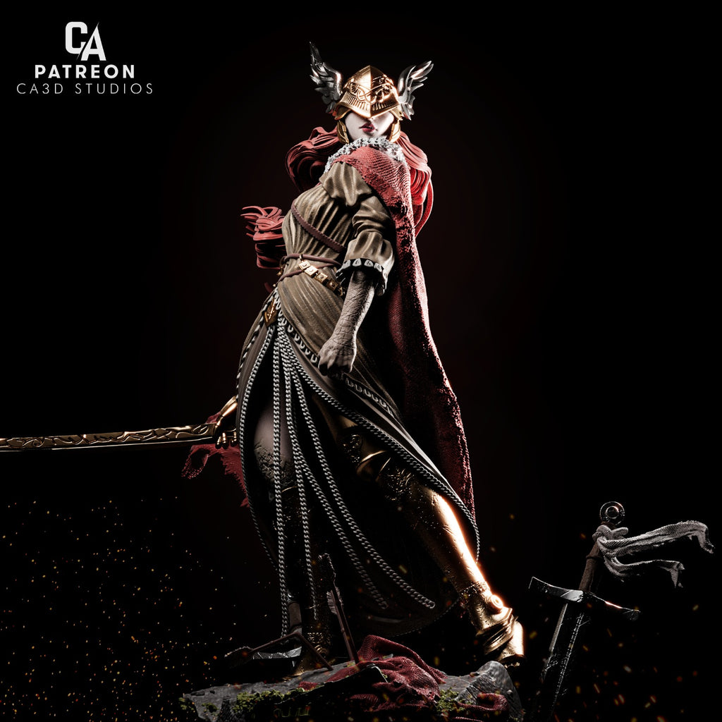 Scarlet Valkyrie Statue