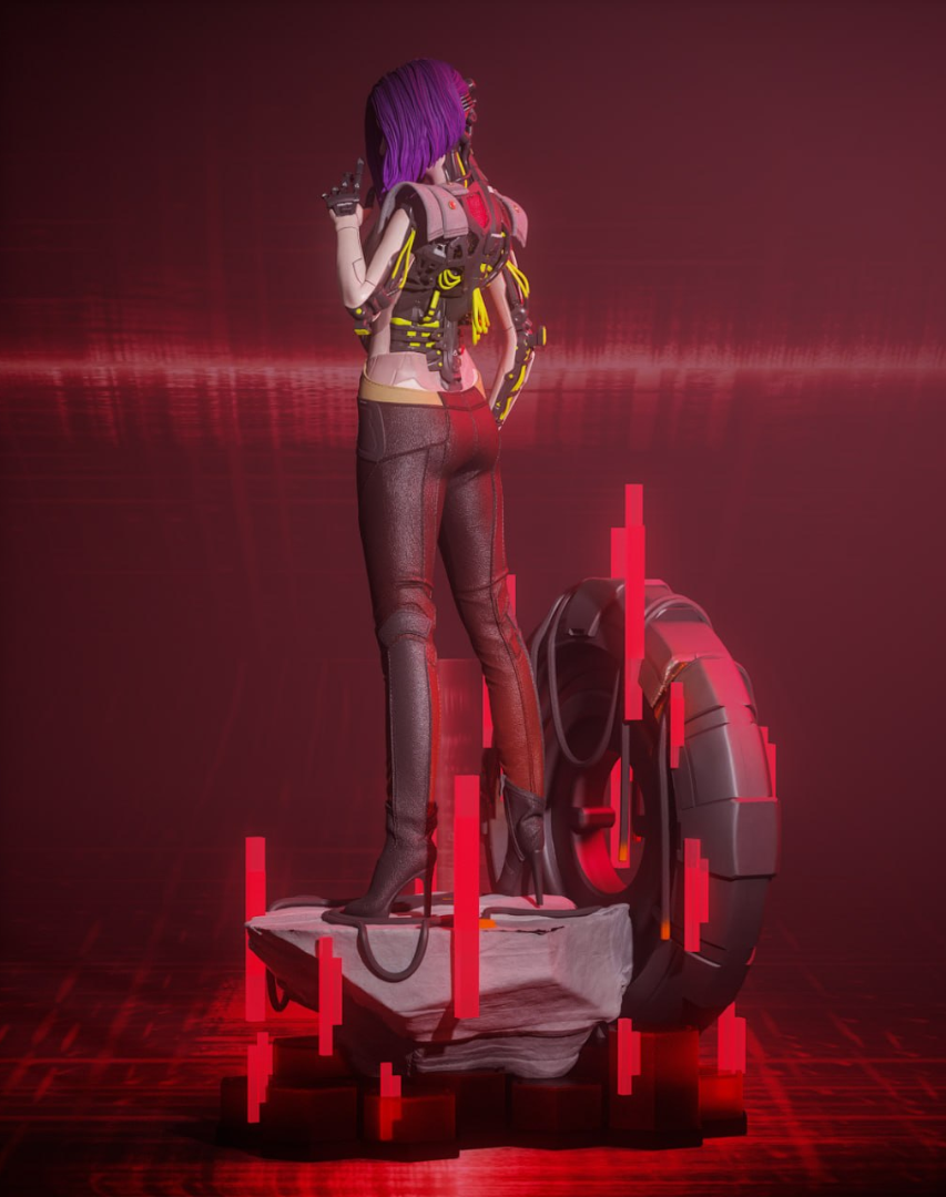 The Netrunner Statue