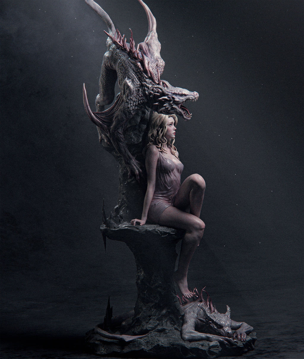 Dragon Queen Fantasy Statue