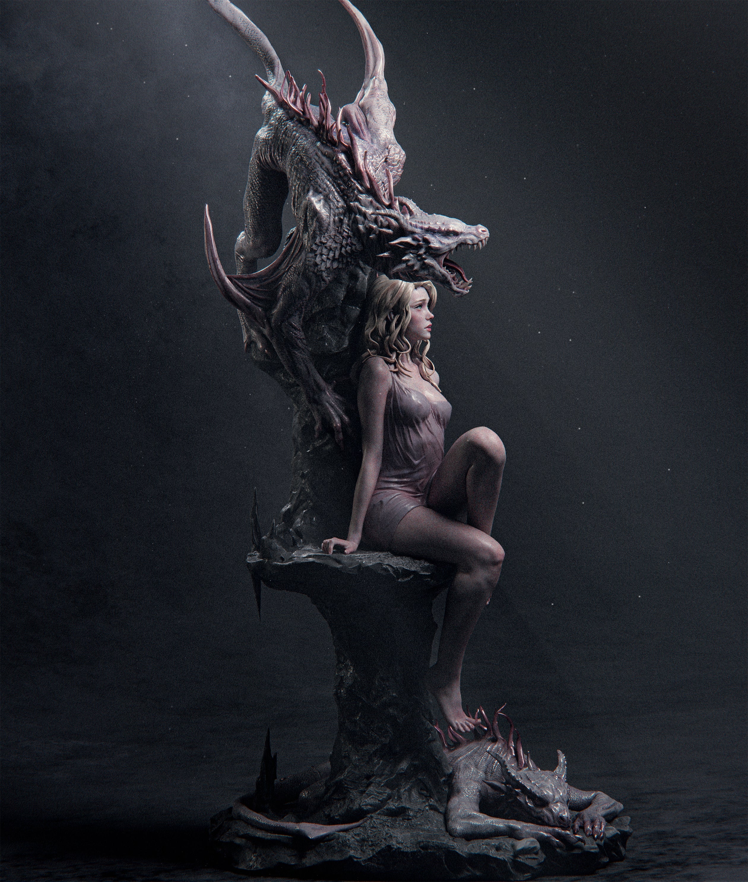 Dragon Queen Fantasy Statue