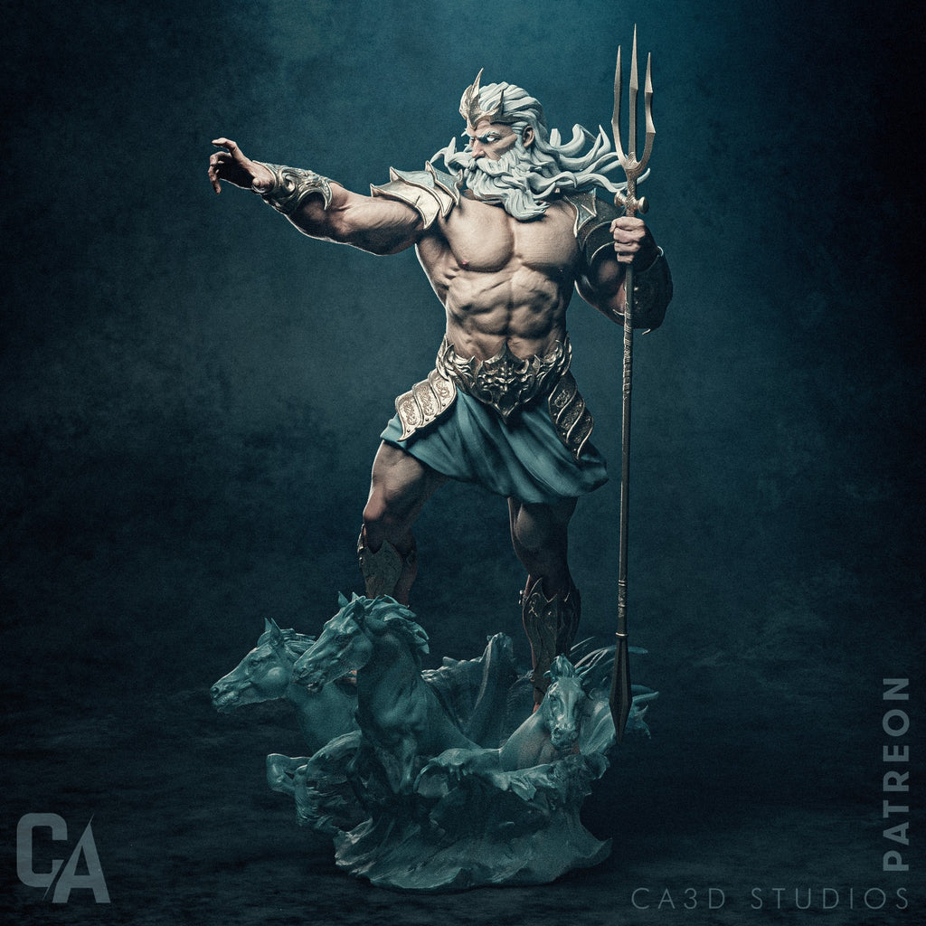 Poseidon Sea God Statue