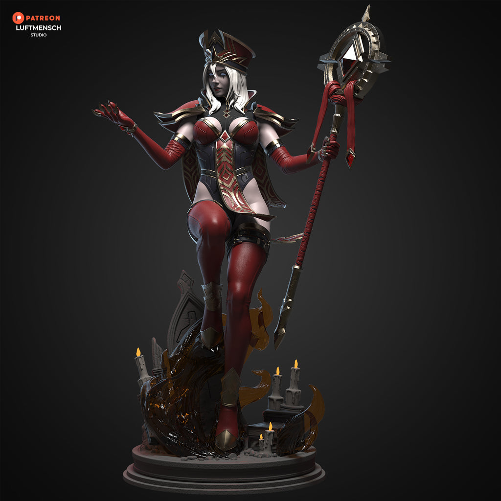 The Scarlet Inquisitor Statue