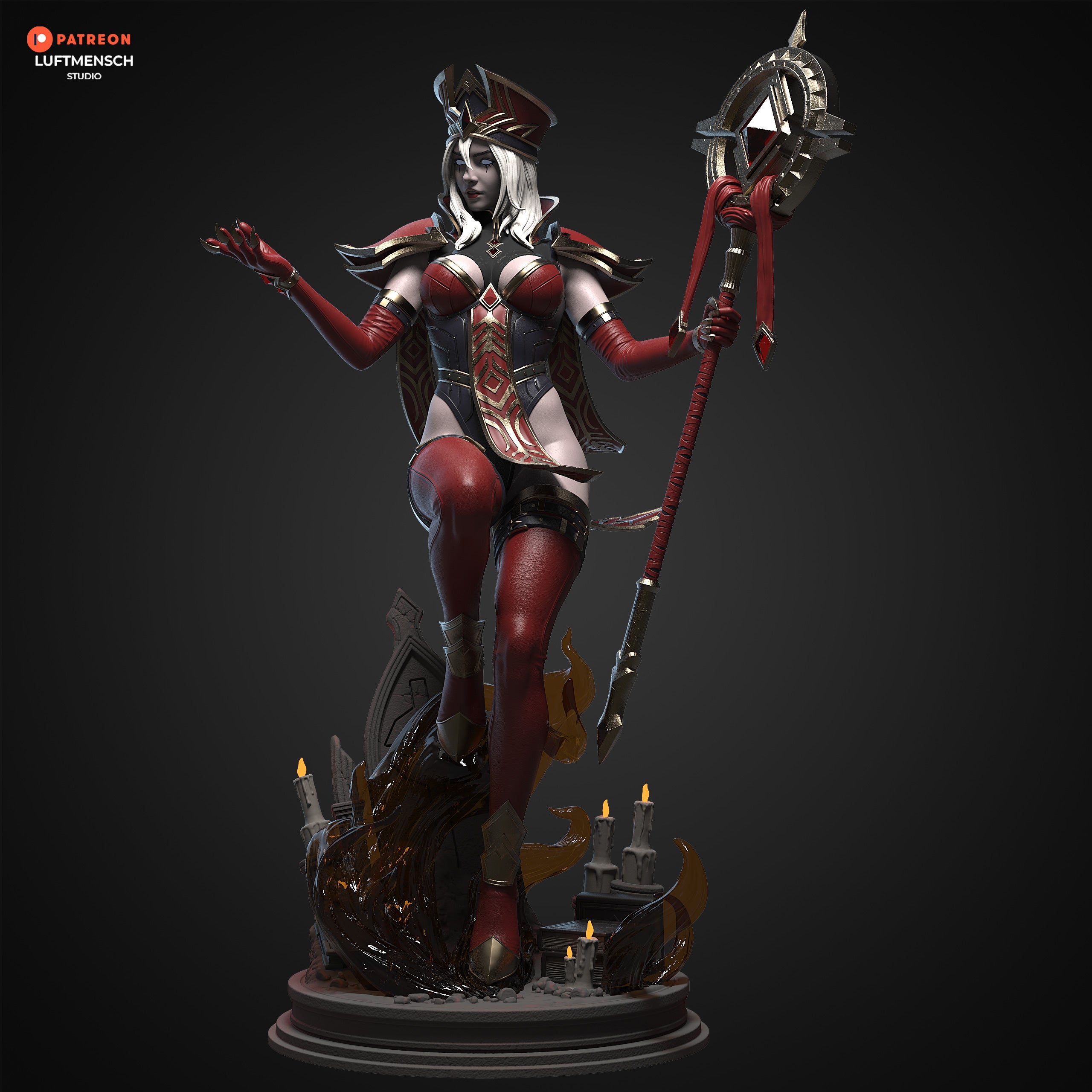 The Scarlet Inquisitor Statue