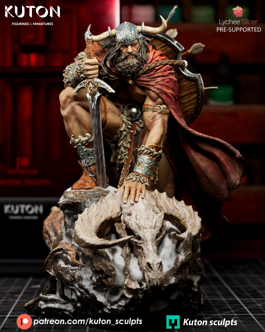 Draven King Statue