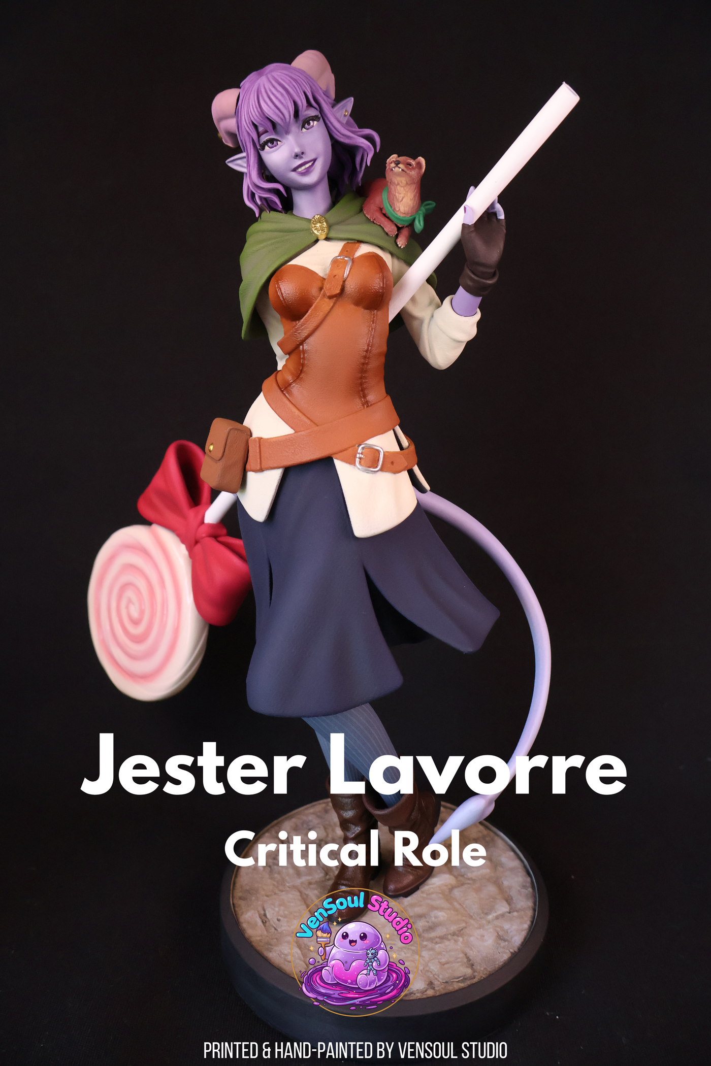 Tiefling Cleric Statue