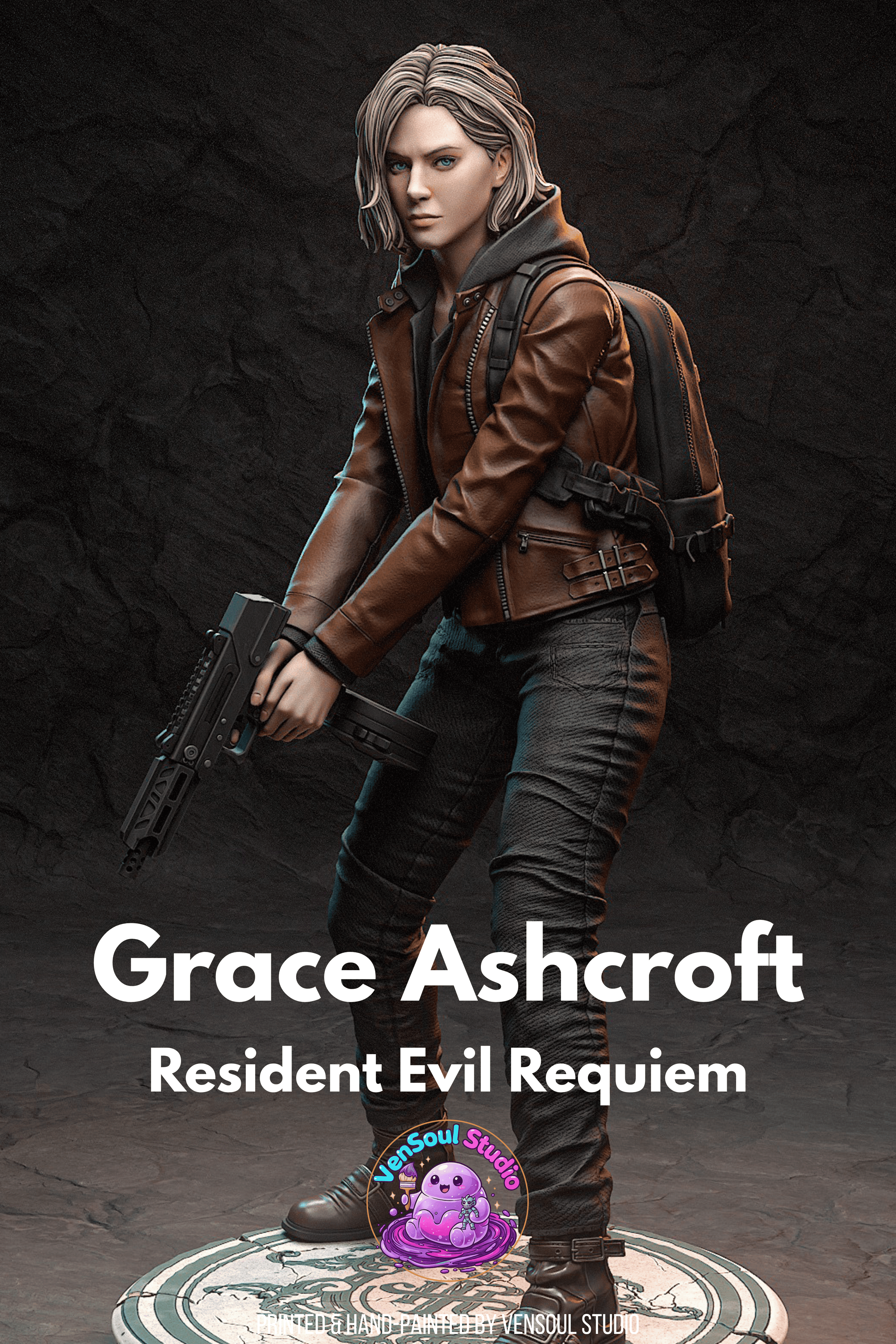 Horror Survivor Heroine Statue
