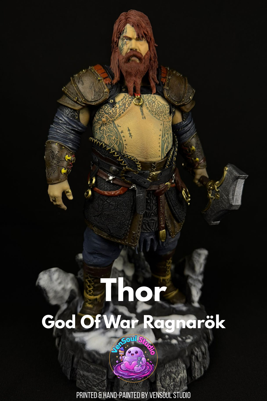Norse Thunder God Figure