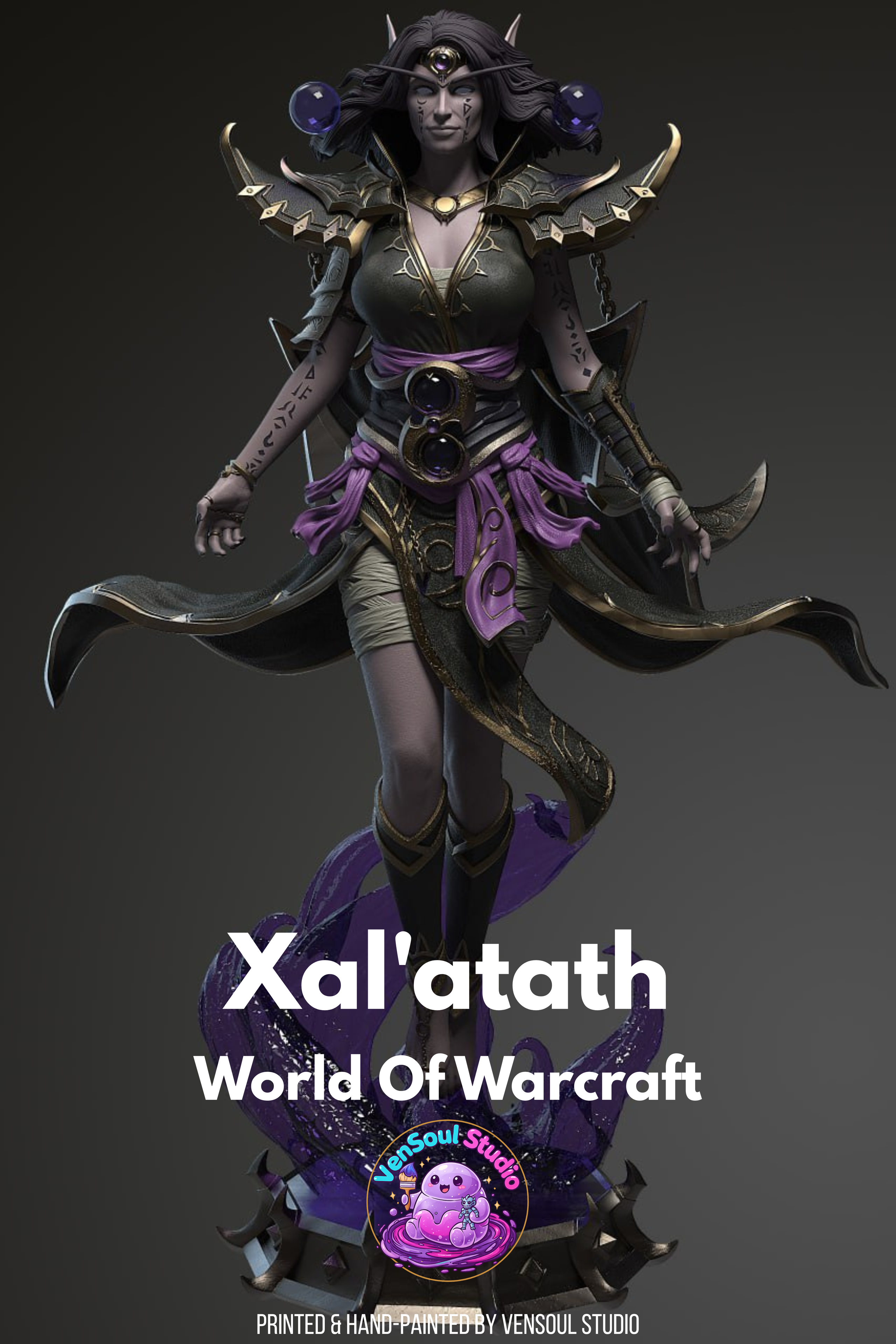 Whispering Void Priestess Statue