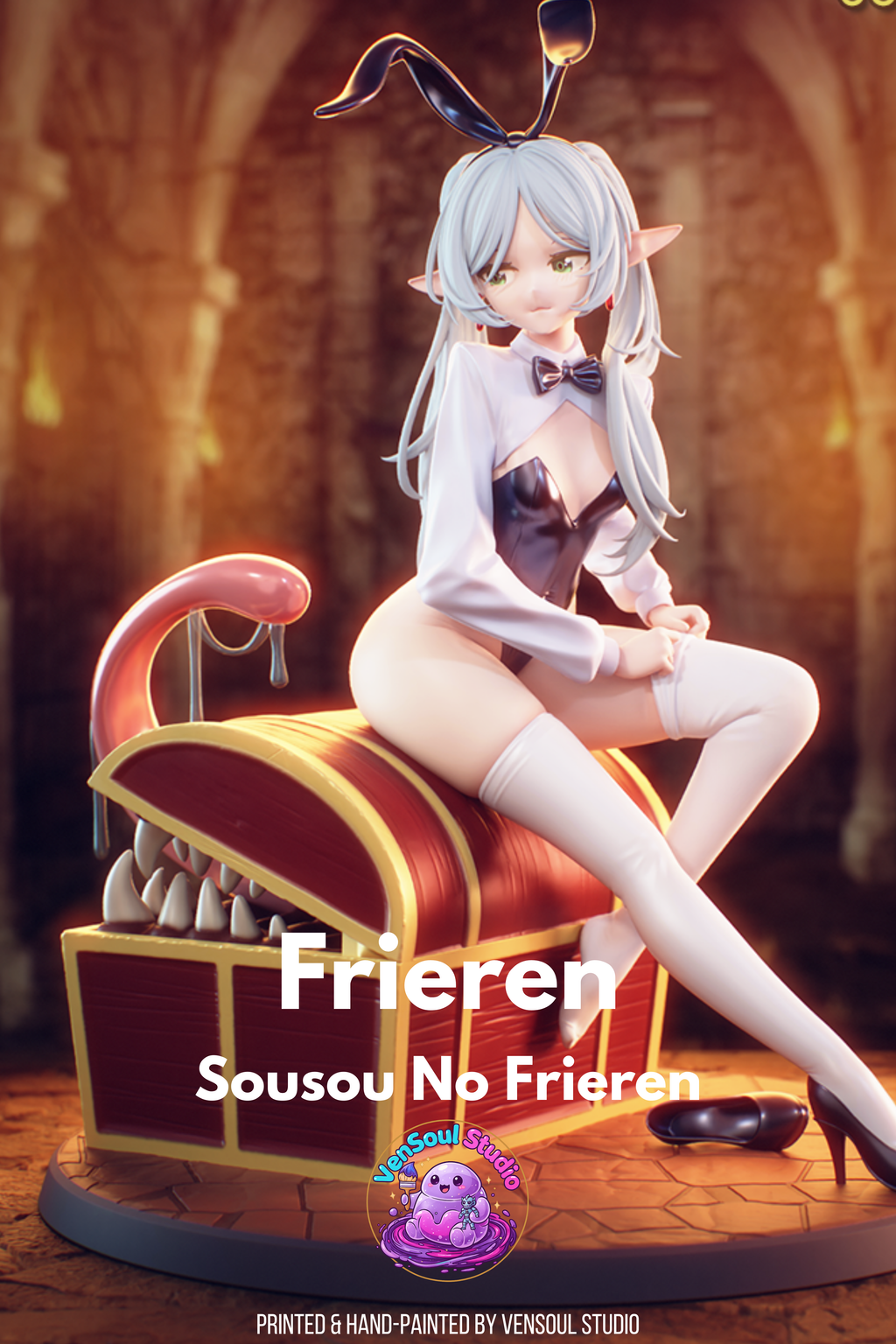 Bunny Elf Mage Figure