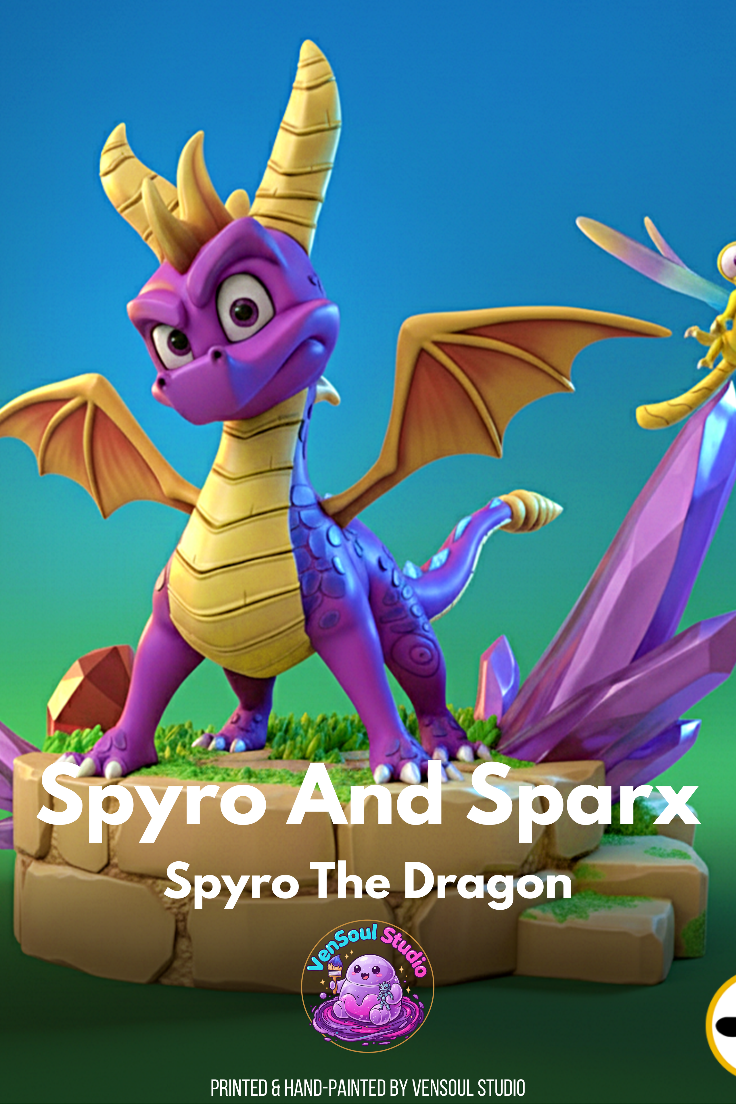 Spyro And Sparx Statue