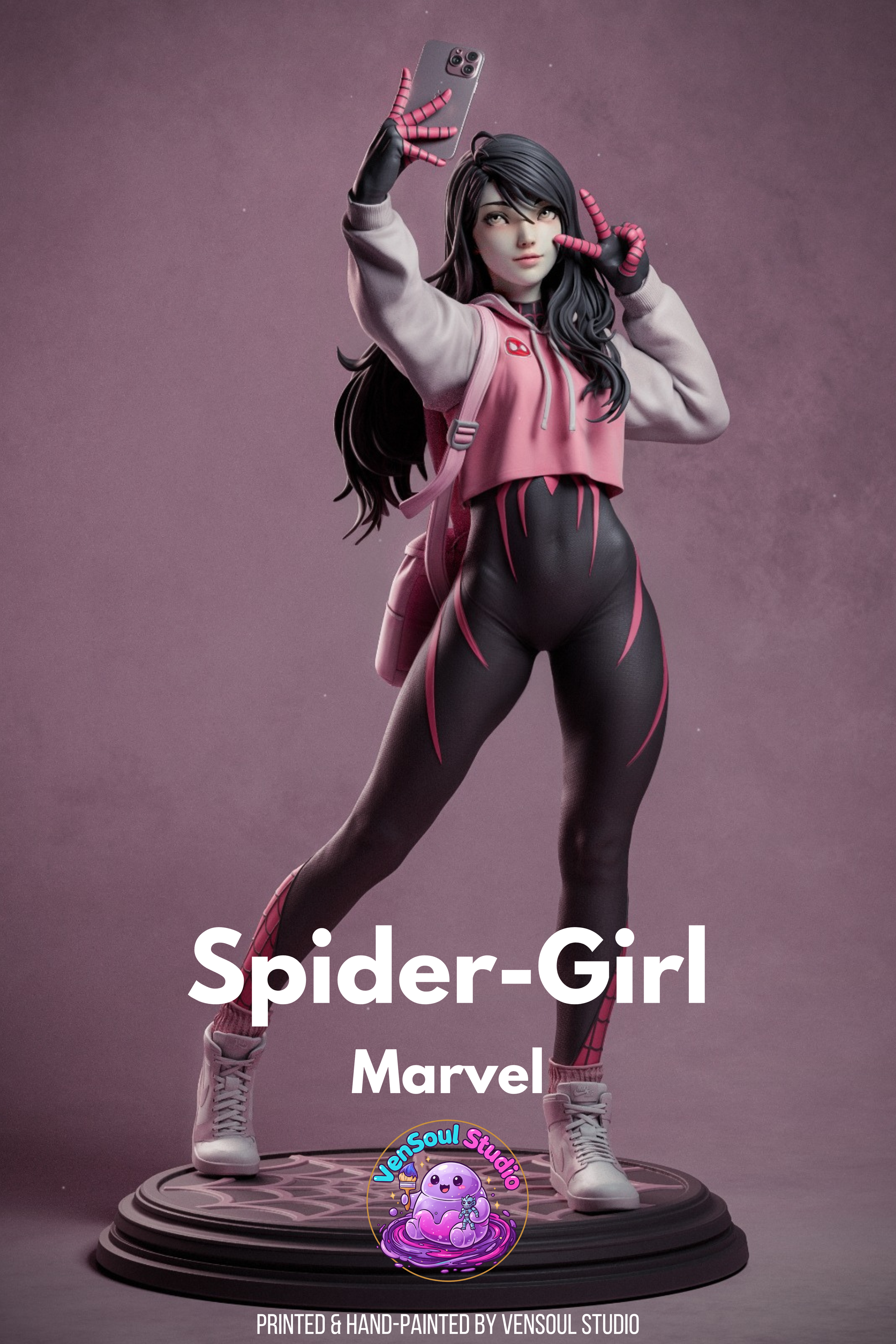 Web-Slinging Heroine Statue