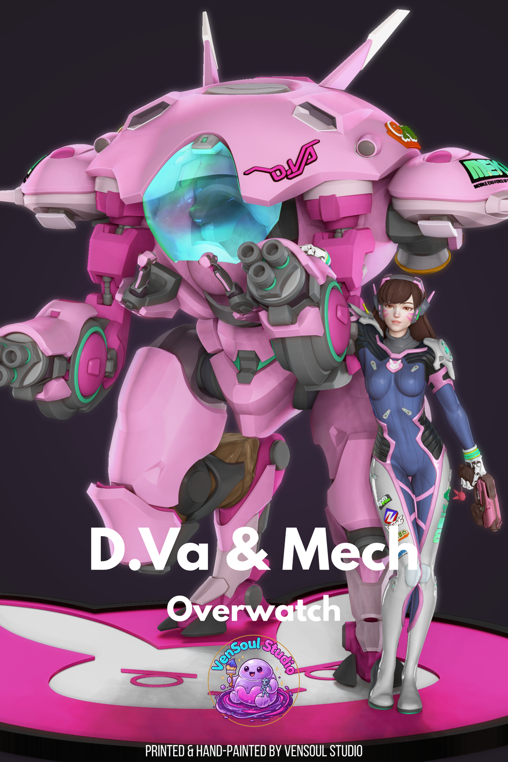 D.Va and Mech Statue