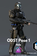 ODST Pose 1 Statue