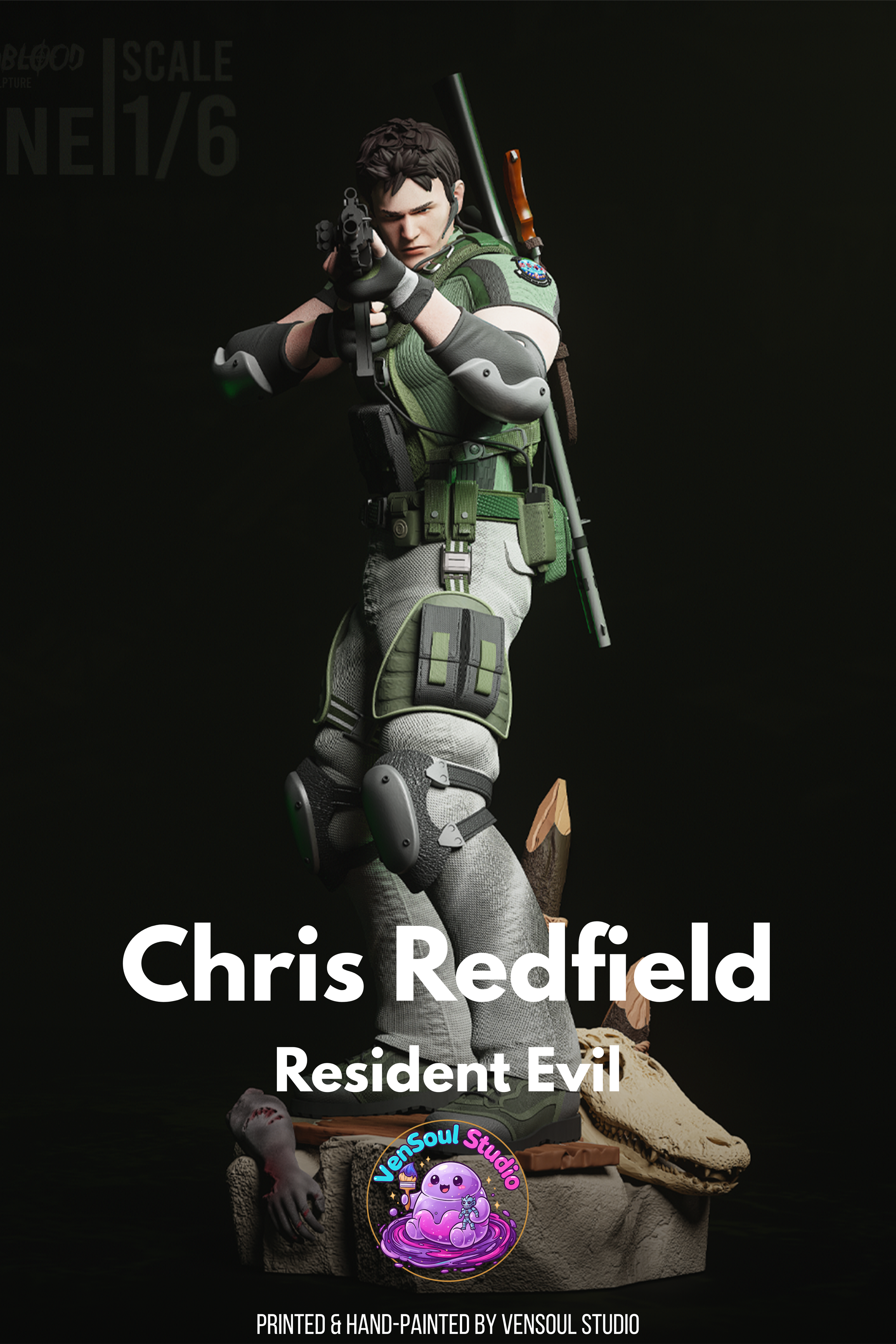 Chris Redfield R.E. Statue