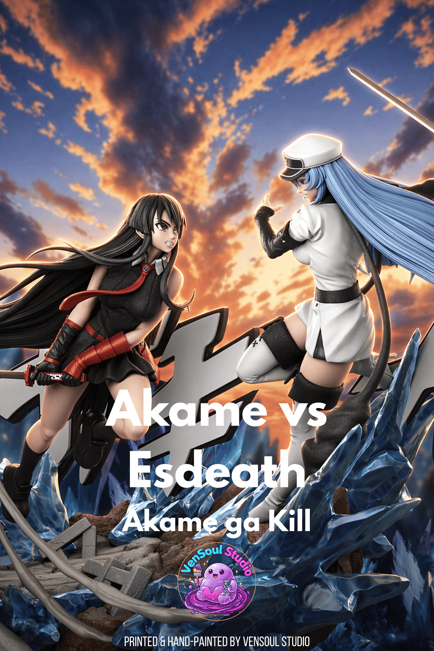 Akame vs Esdeath Diorama