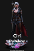 Ciri Witcher Statue