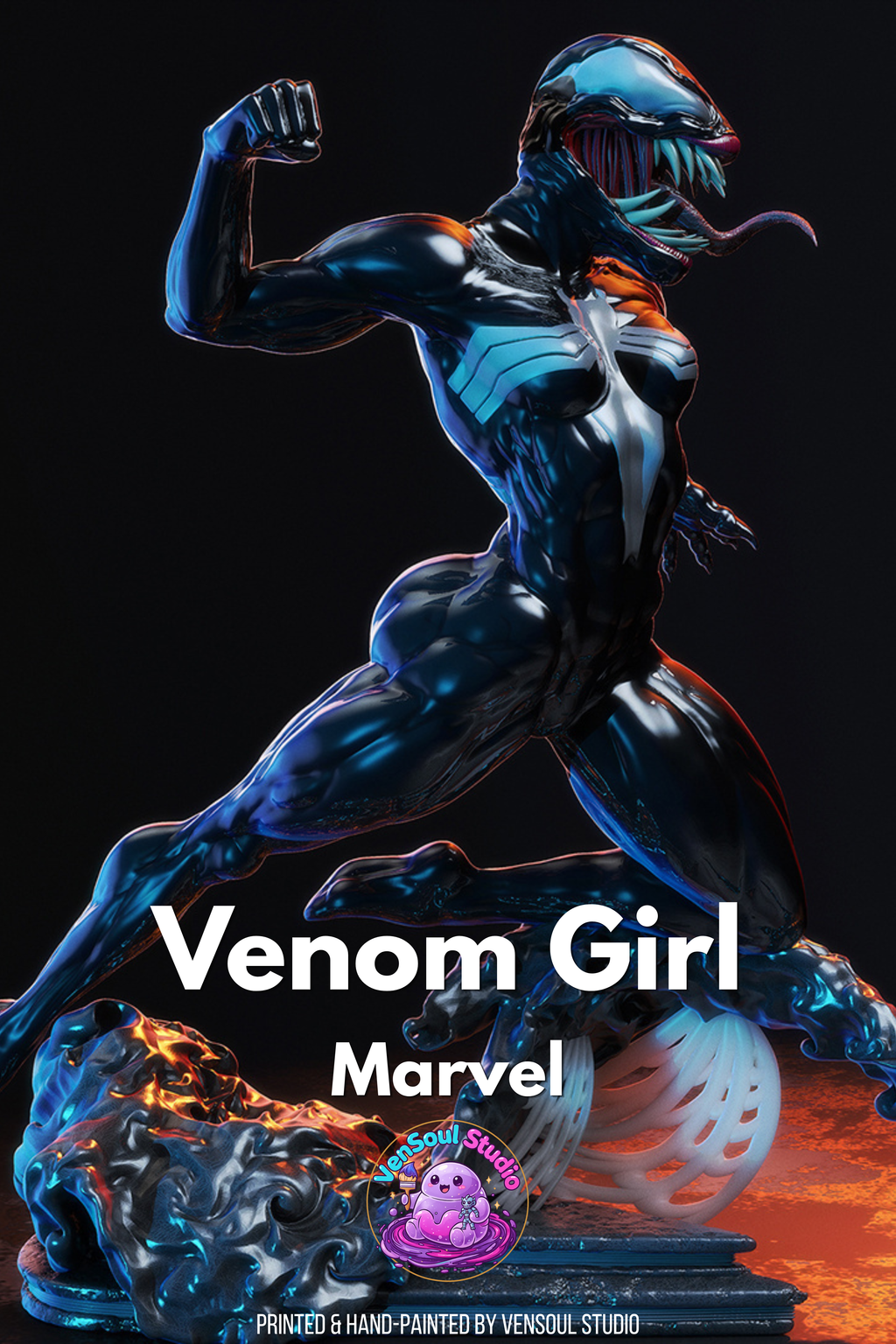 Venom Girl Statue
