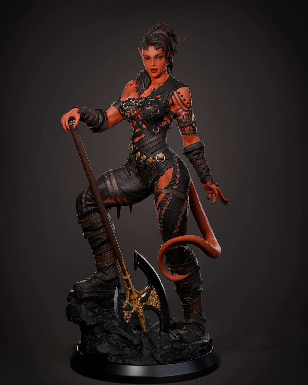 Hellfire Battleheart Warrior Statue