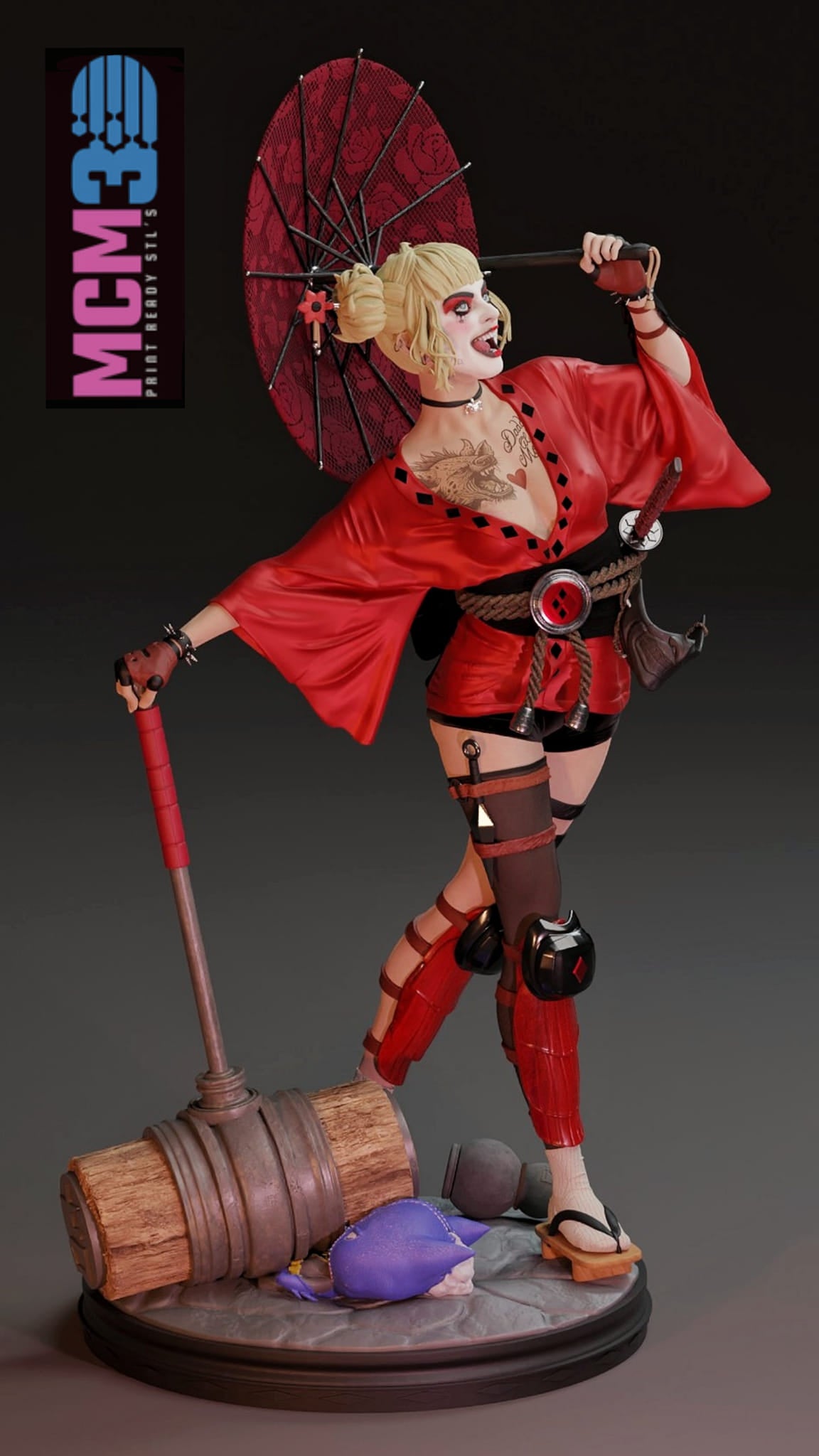 The Crimson Geisha Statue