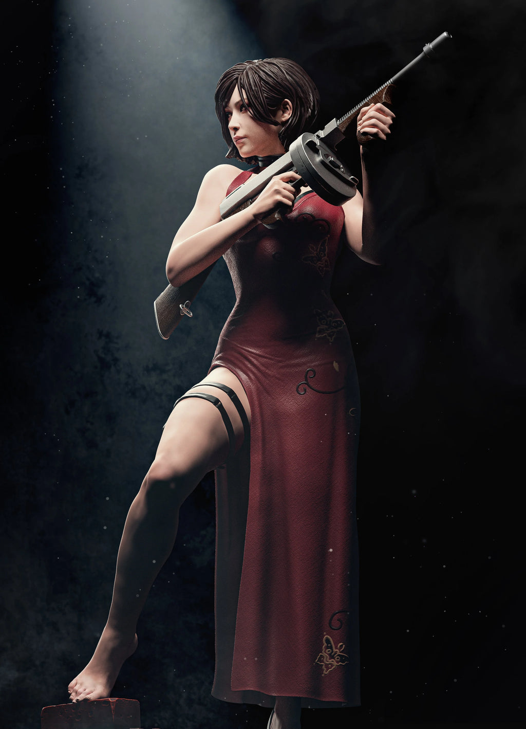 The Scarlet Spy Statue