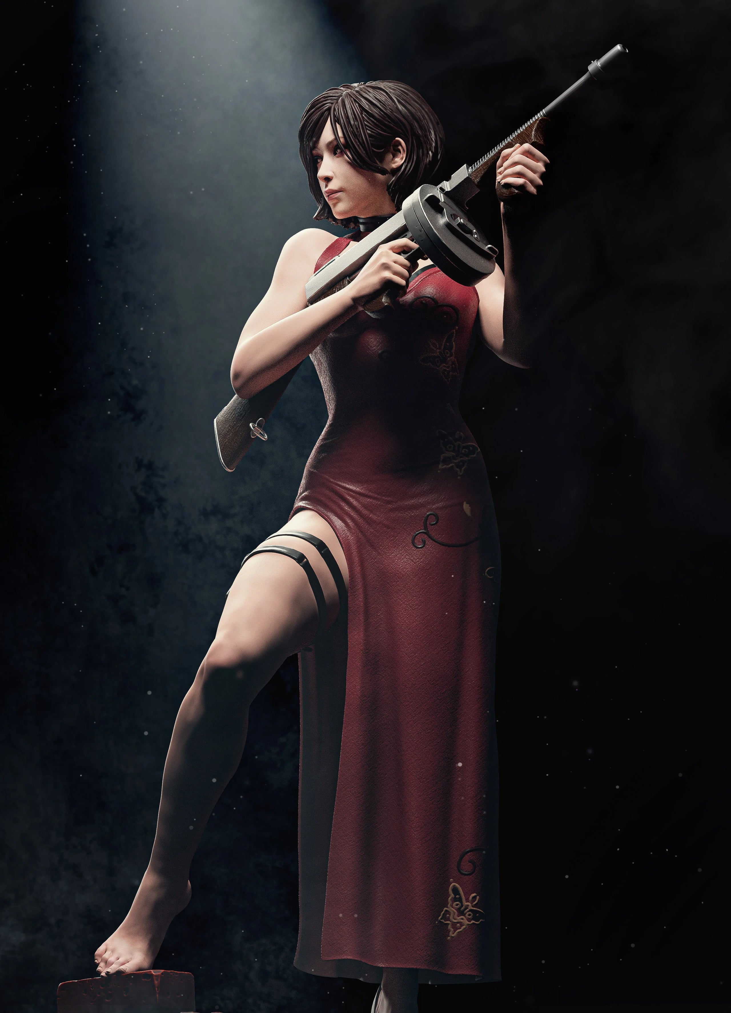The Scarlet Spy Statue