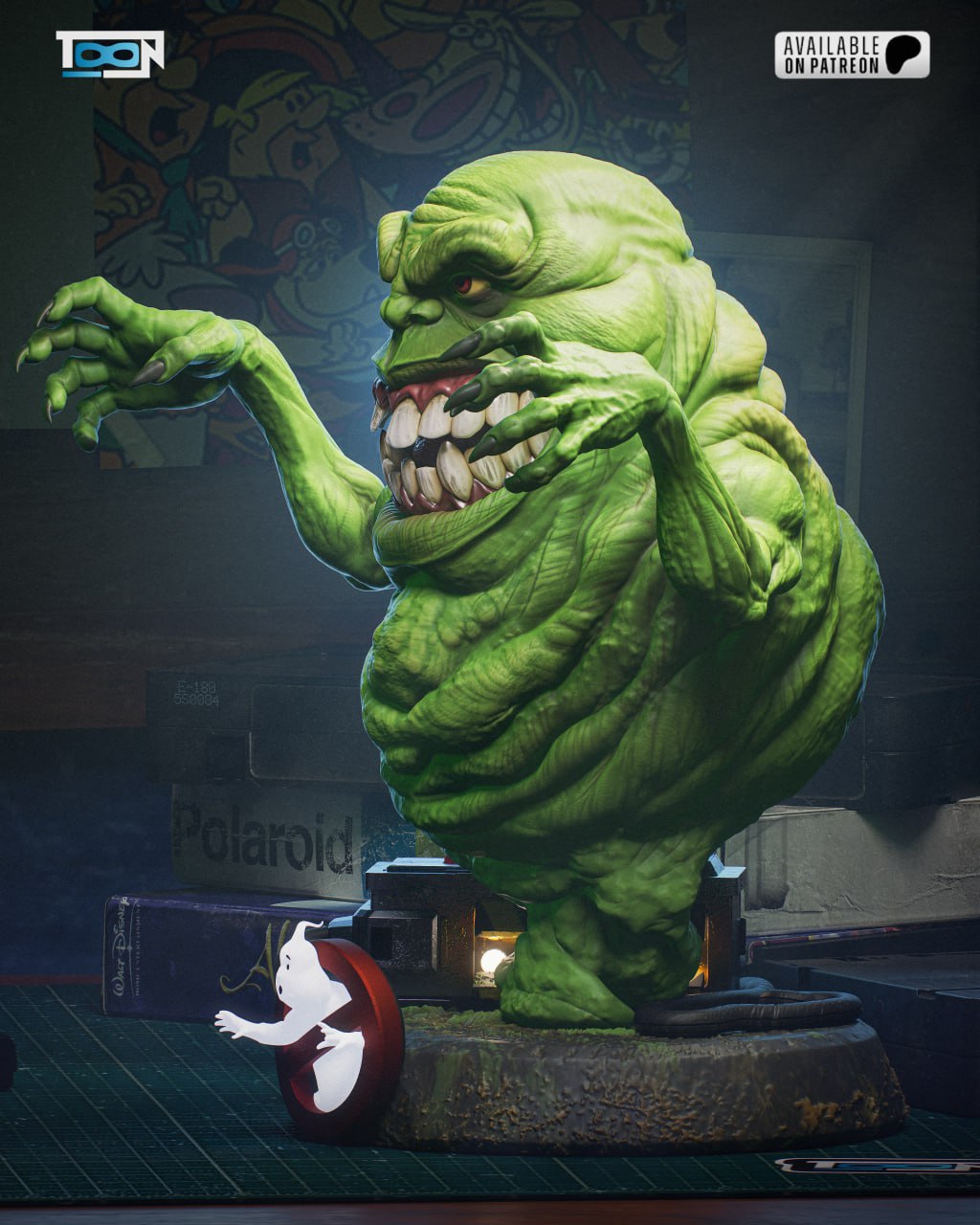 Green Ghost Statue