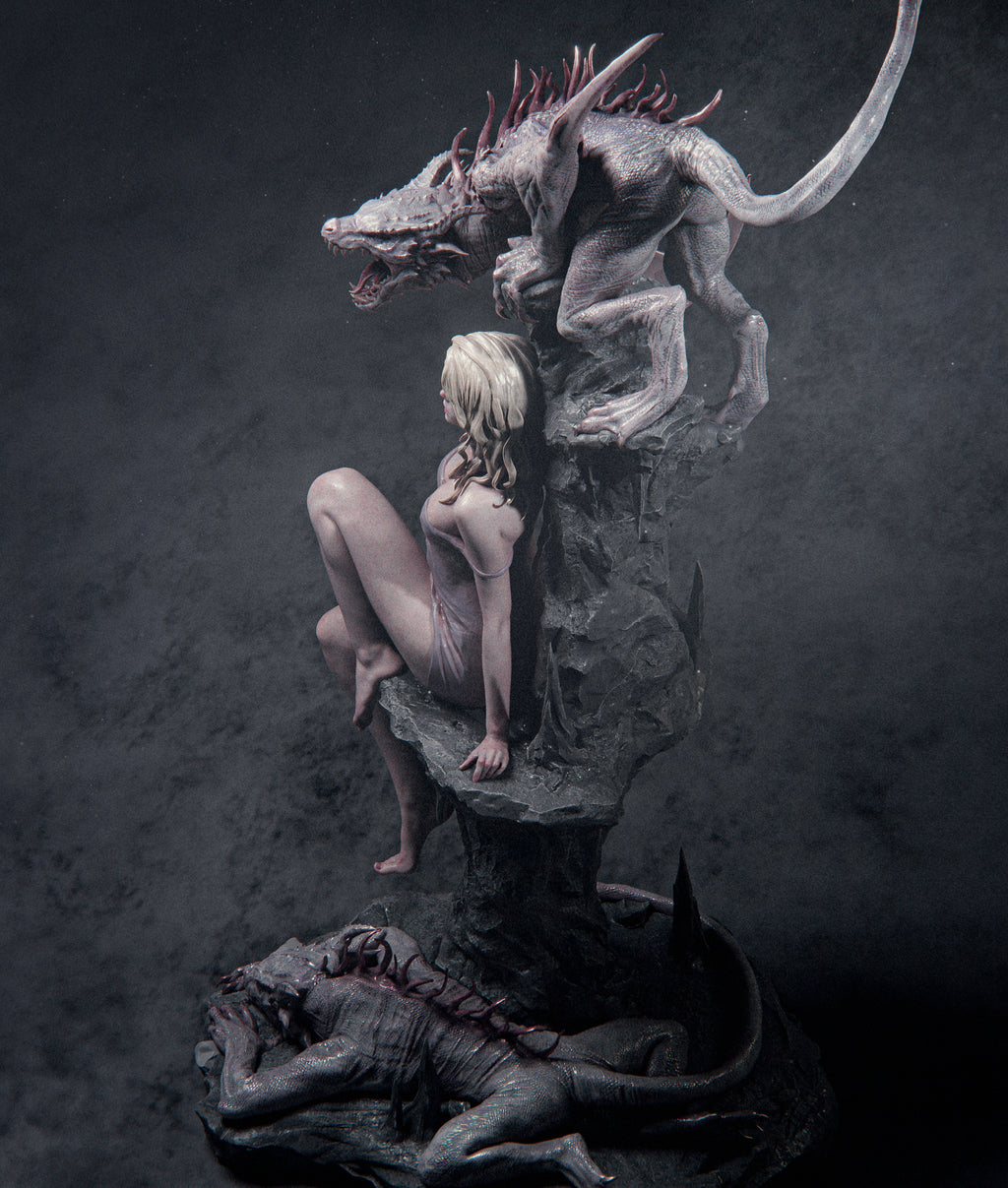 Dragon Queen Fantasy Statue