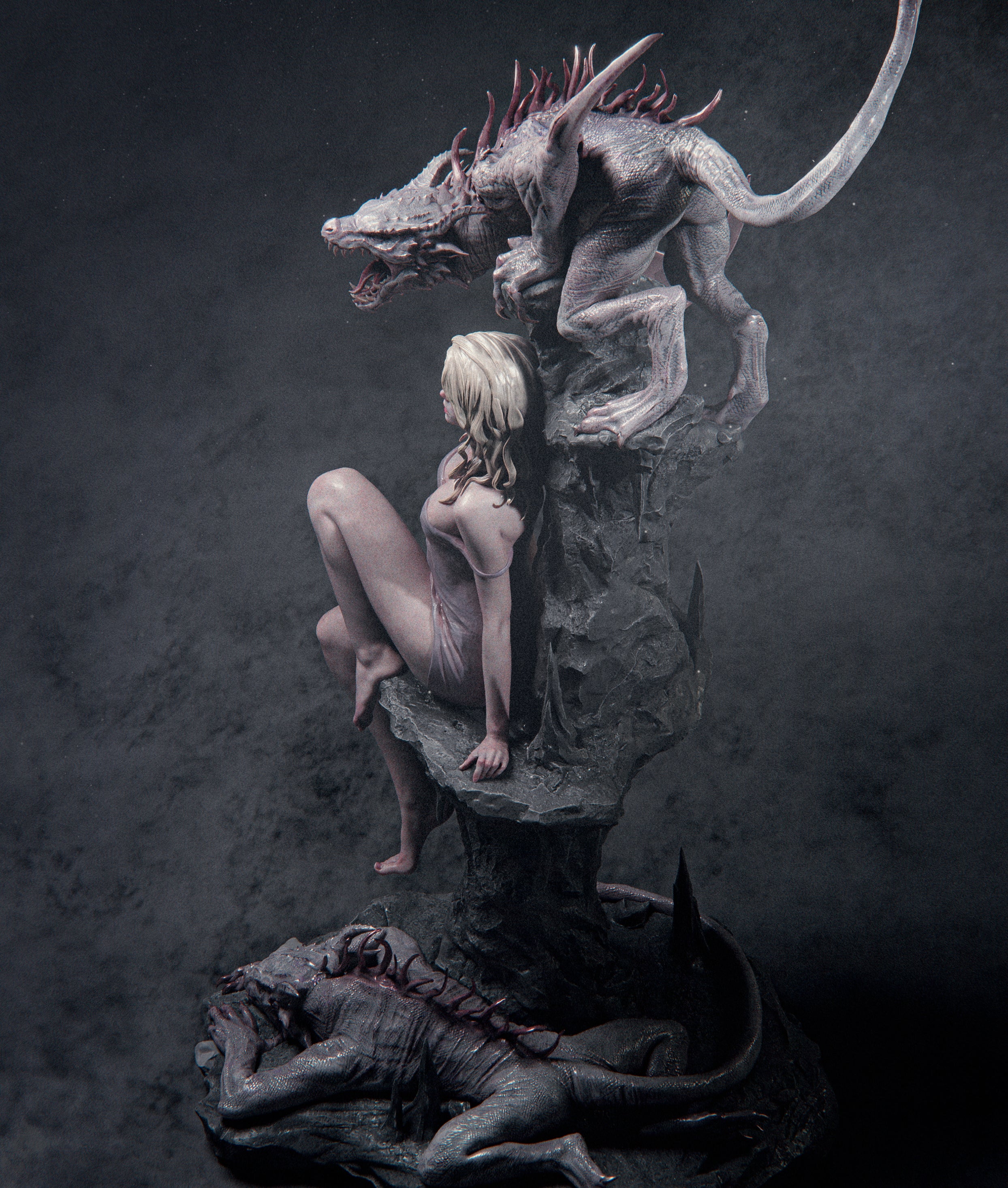 Dragon Queen Fantasy Statue