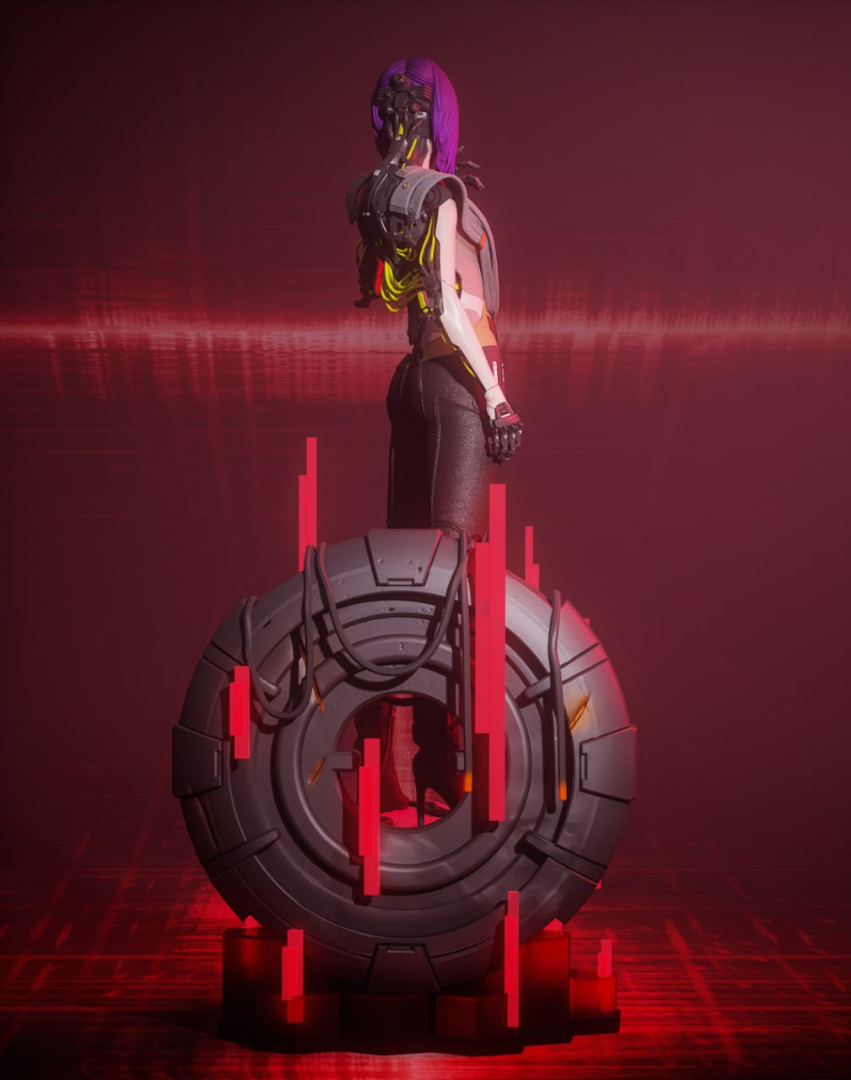 The Netrunner Statue