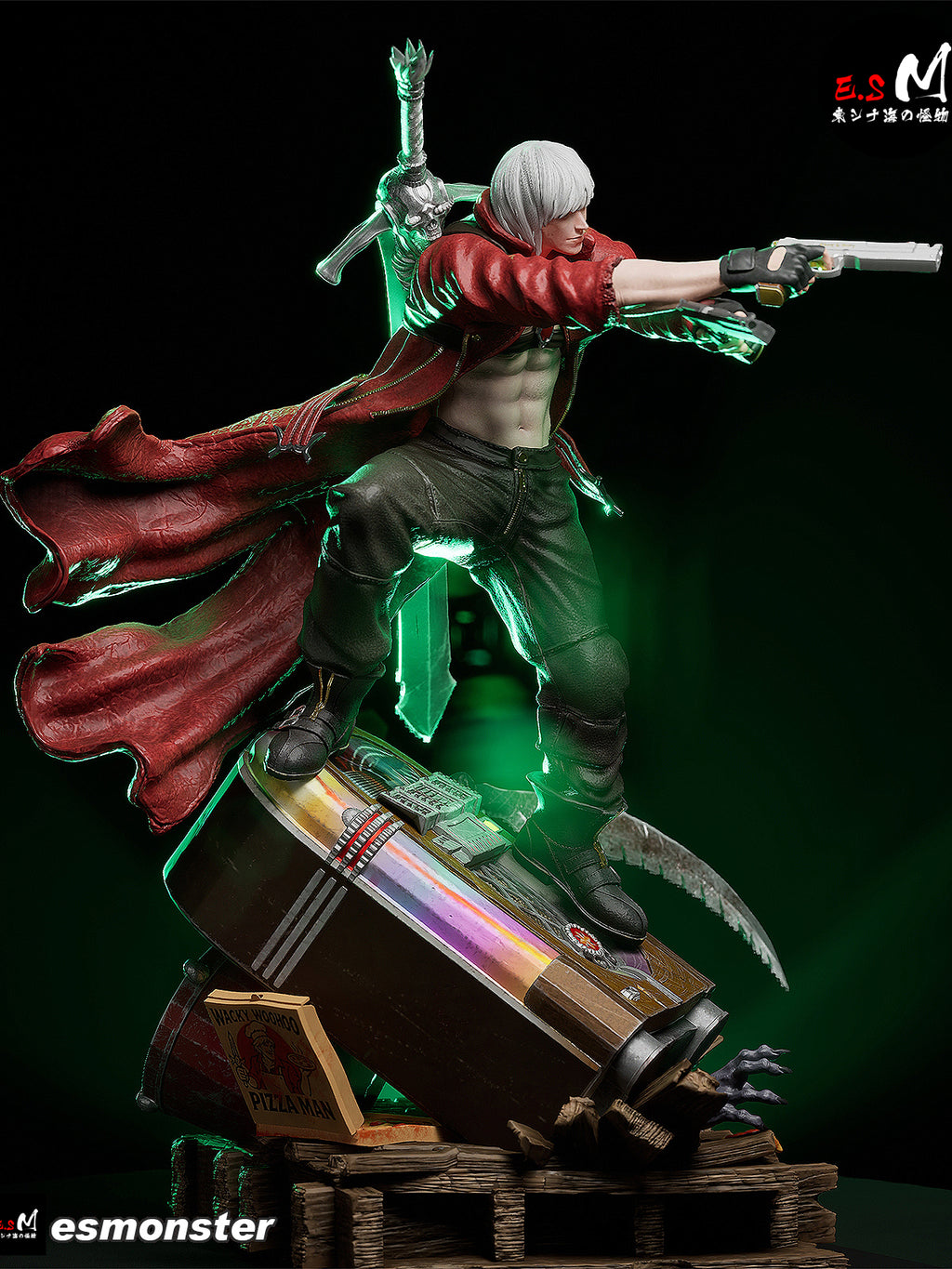 Crimson Devil Hunter Statue