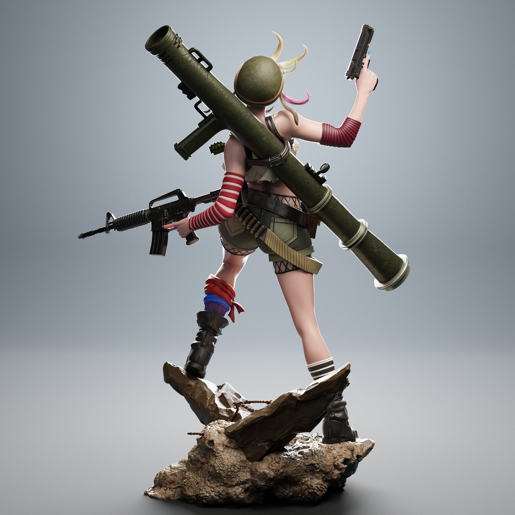 Rebel Punk Tank Statue